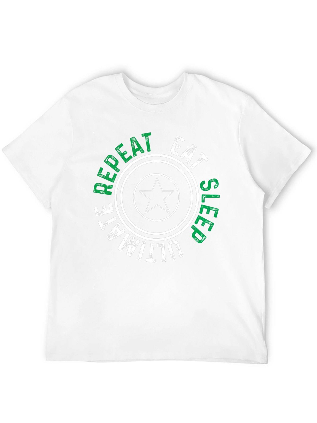 Eat Sleep Ultimate Repeat Black Graphic T-Shirt