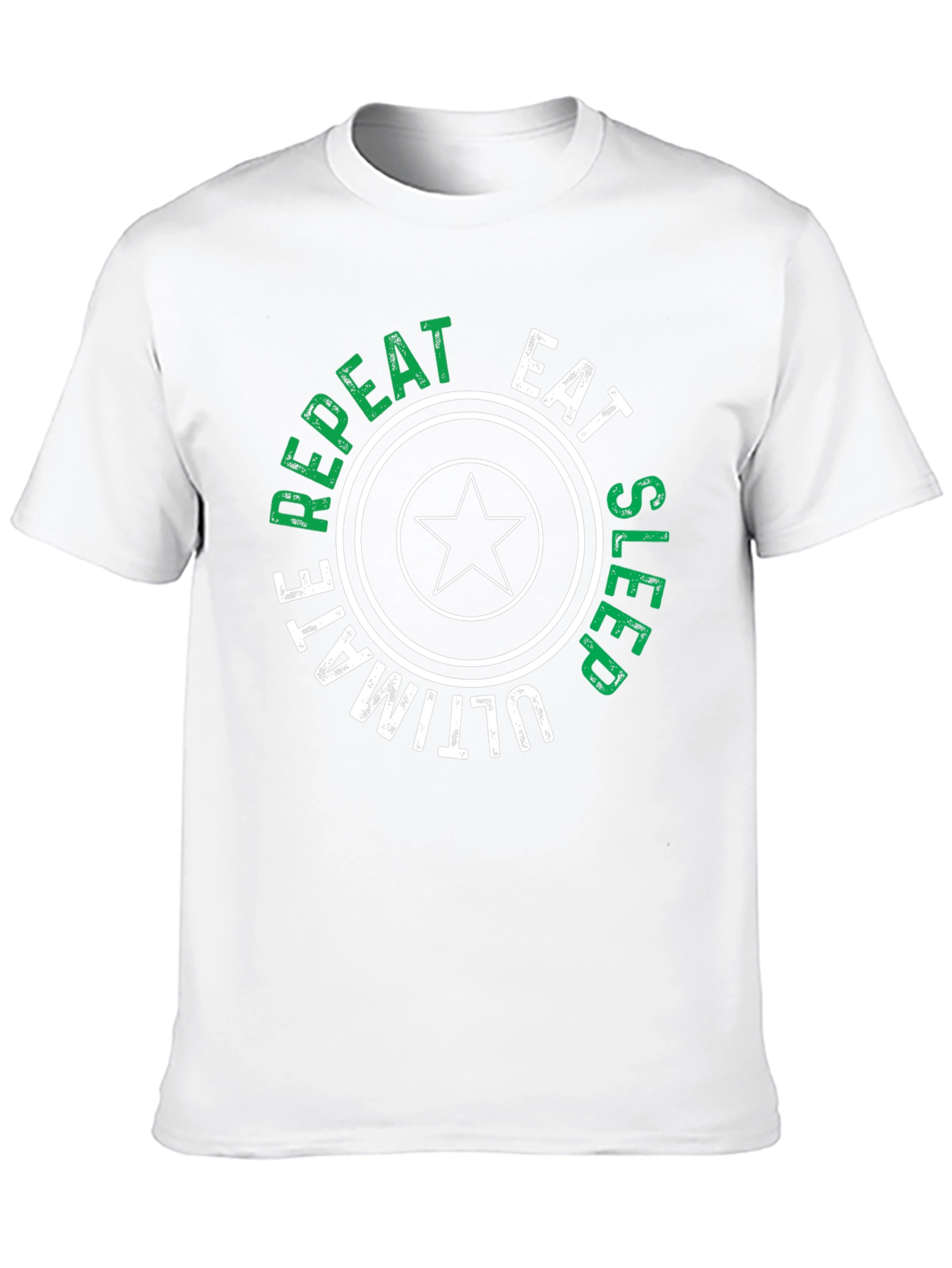 Eat Sleep Ultimate Repeat Black Graphic T-Shirt
