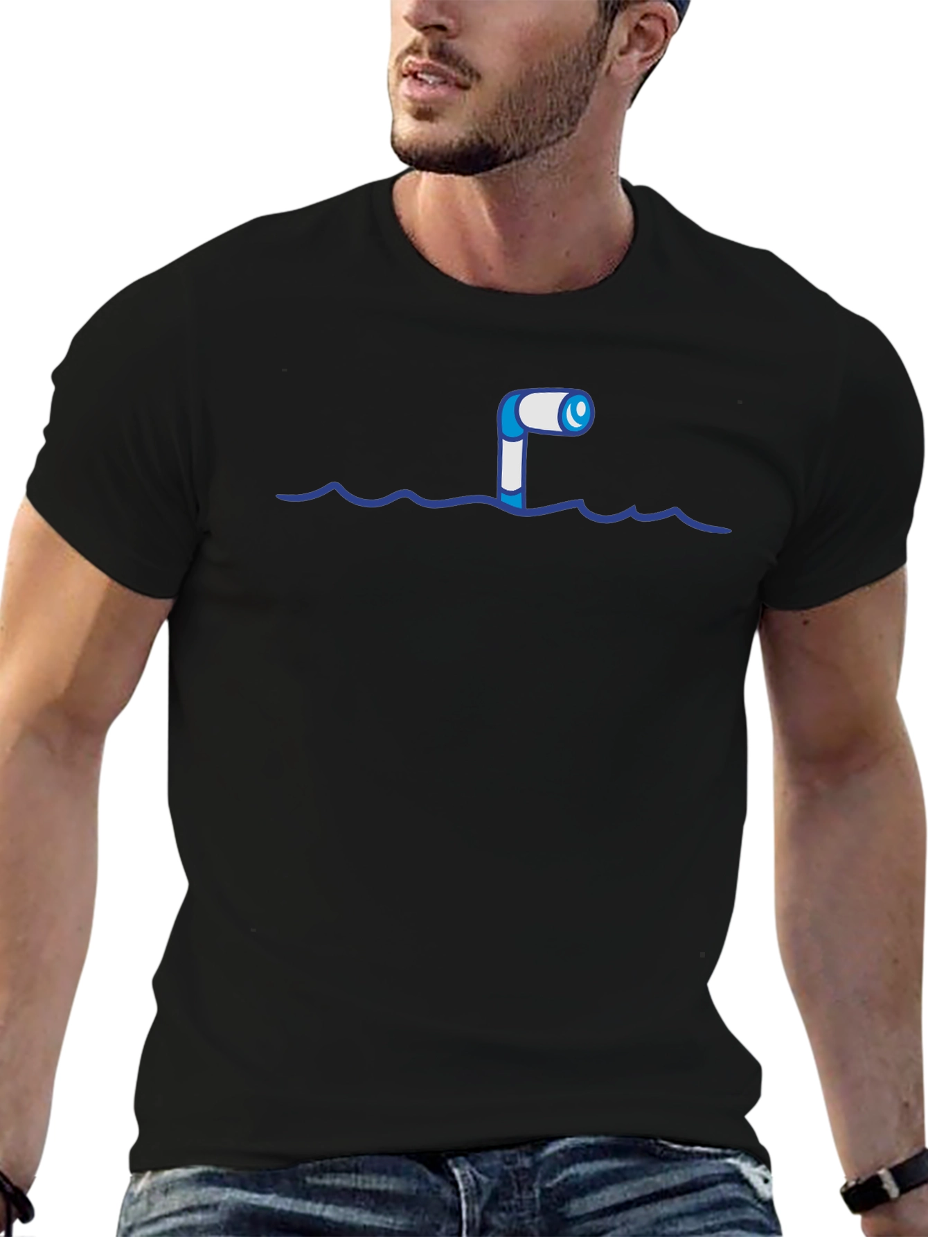 Periscope T-Shirt - Novelty Nautical Peek