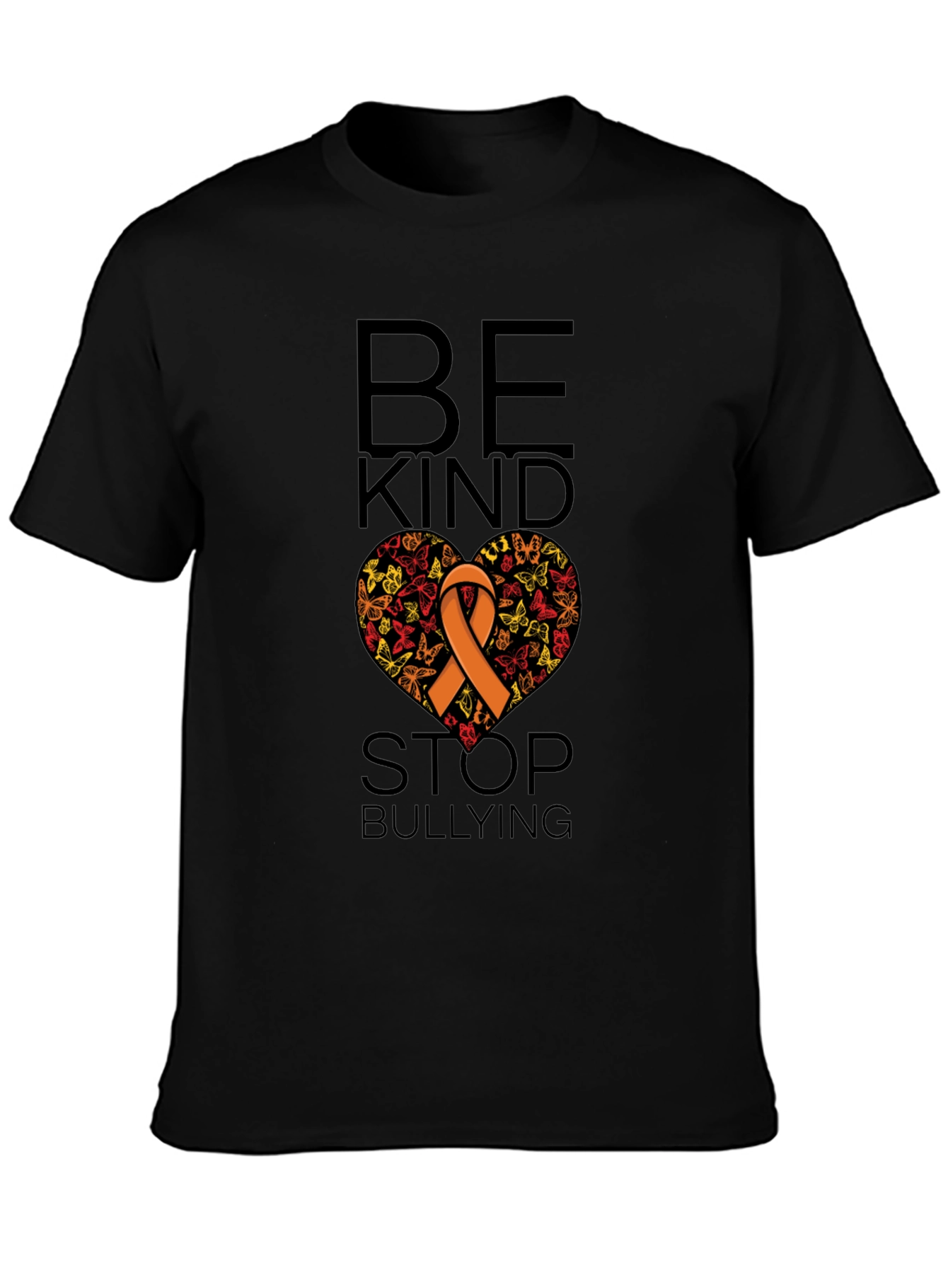 Be Kind Stop Bullying Ribbon Heart T-Shirt