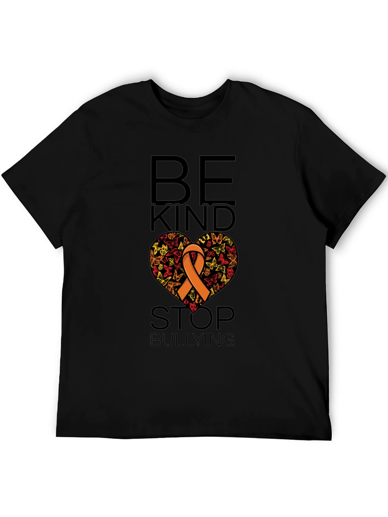 Be Kind Stop Bullying Ribbon Heart T-Shirt