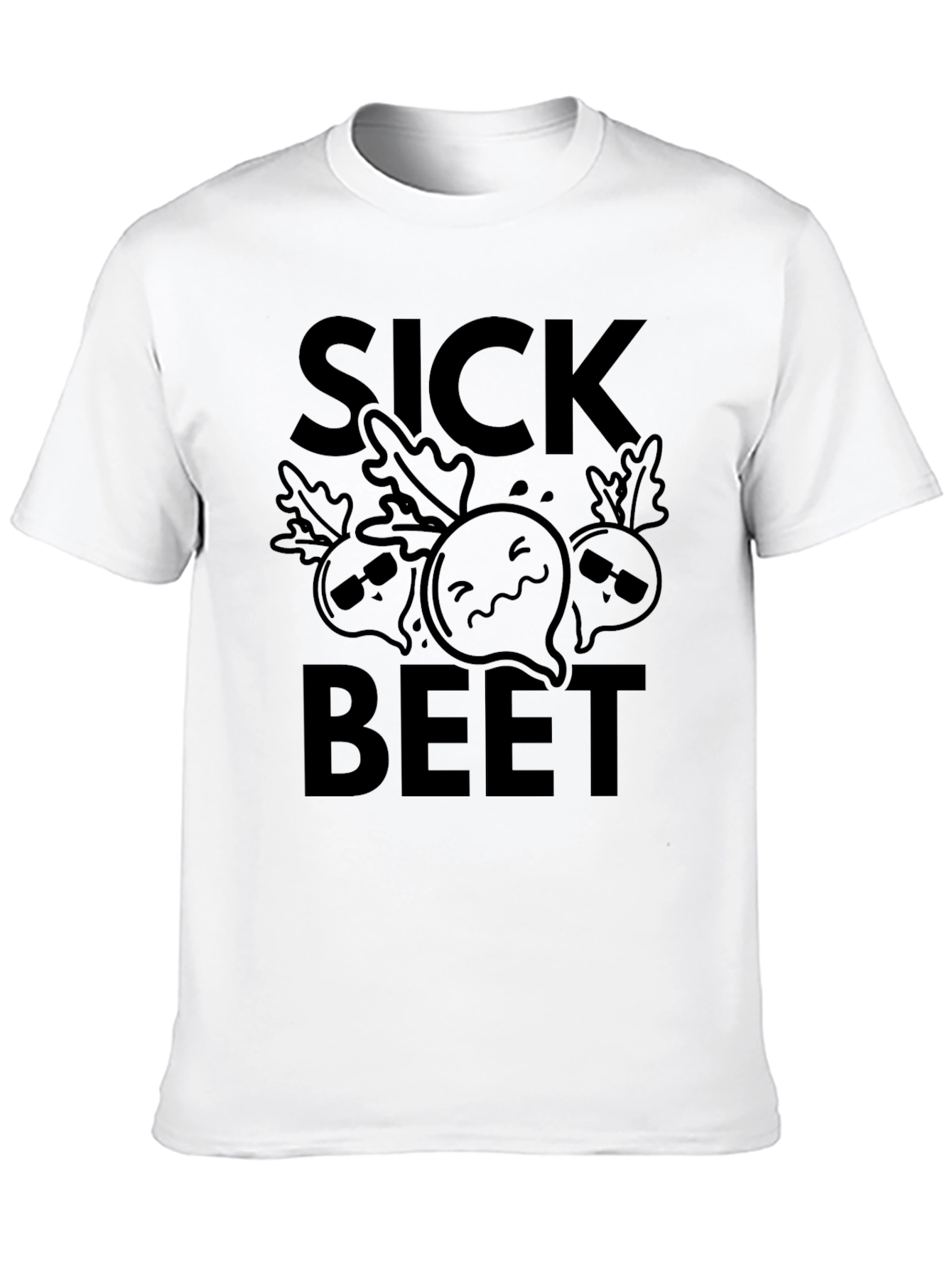 Sick Beet Graphic T-Shirt - Funny Vegetable Tee