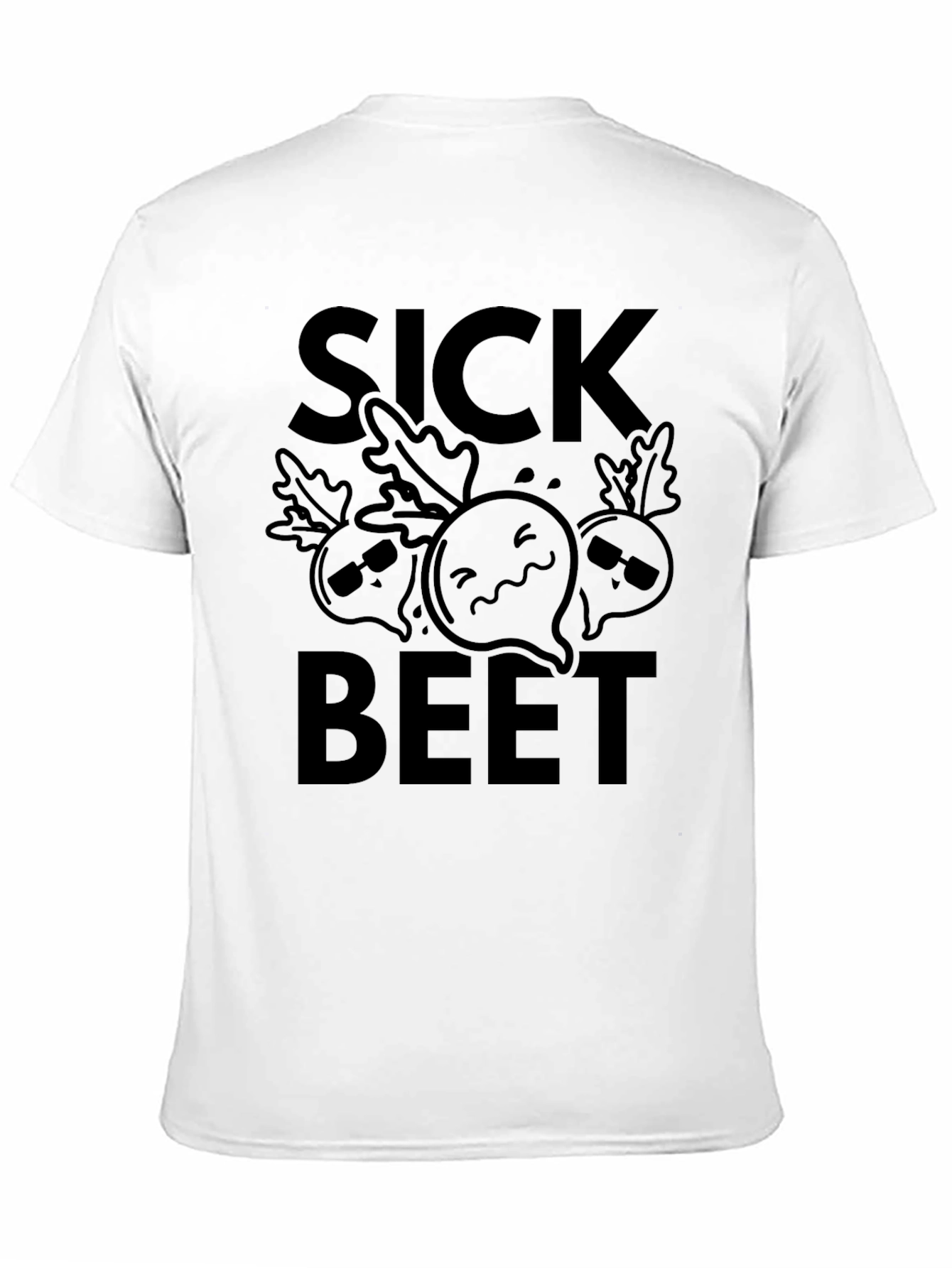 Sick Beet Graphic T-Shirt - Funny Vegetable Tee