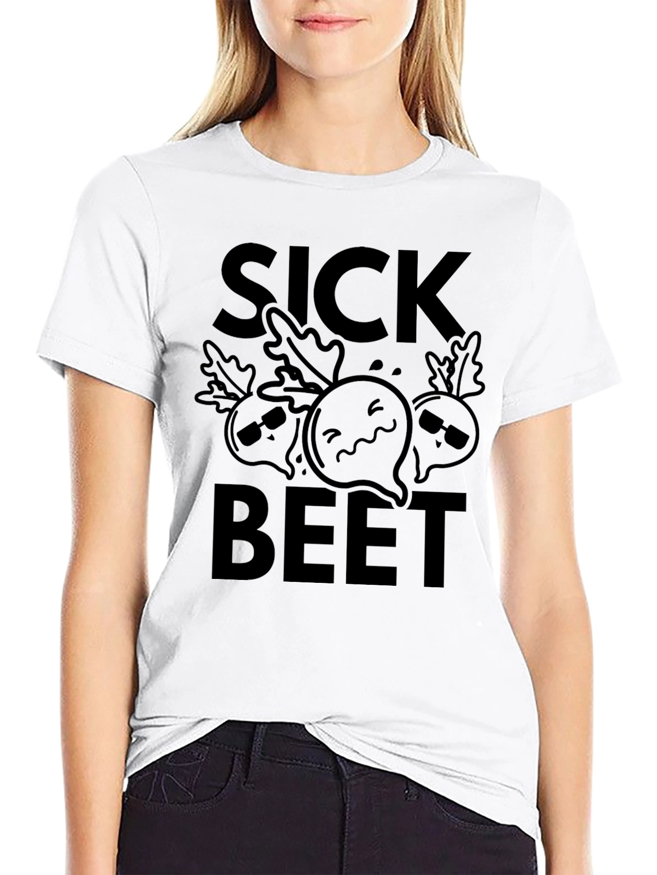 Sick Beet Graphic T-Shirt - Funny Vegetable Tee