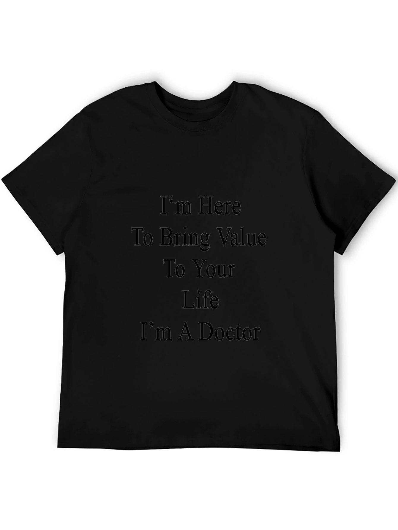 Doctor Value Black T-Shirt