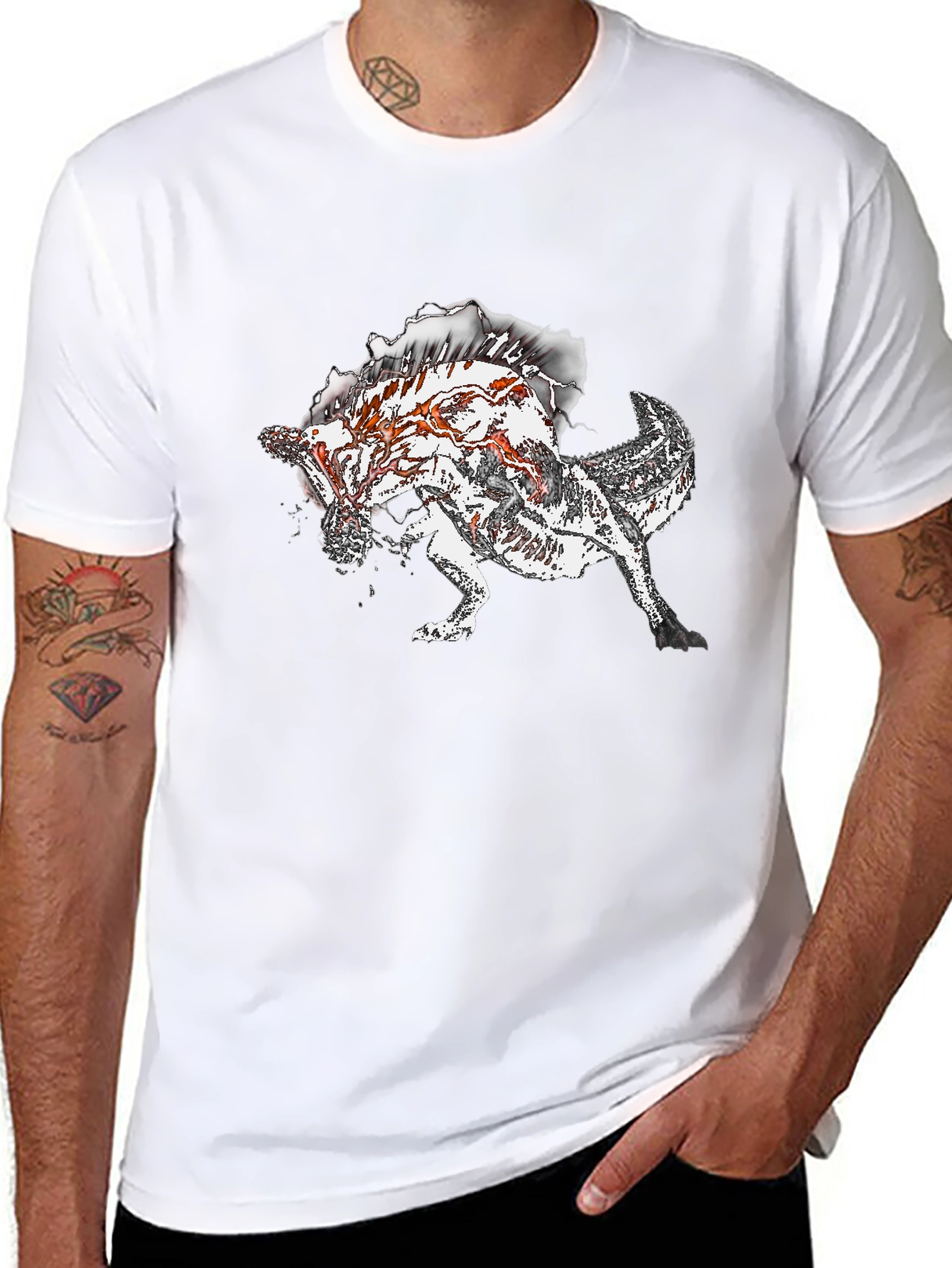 Monster Graphic Print T-Shirt