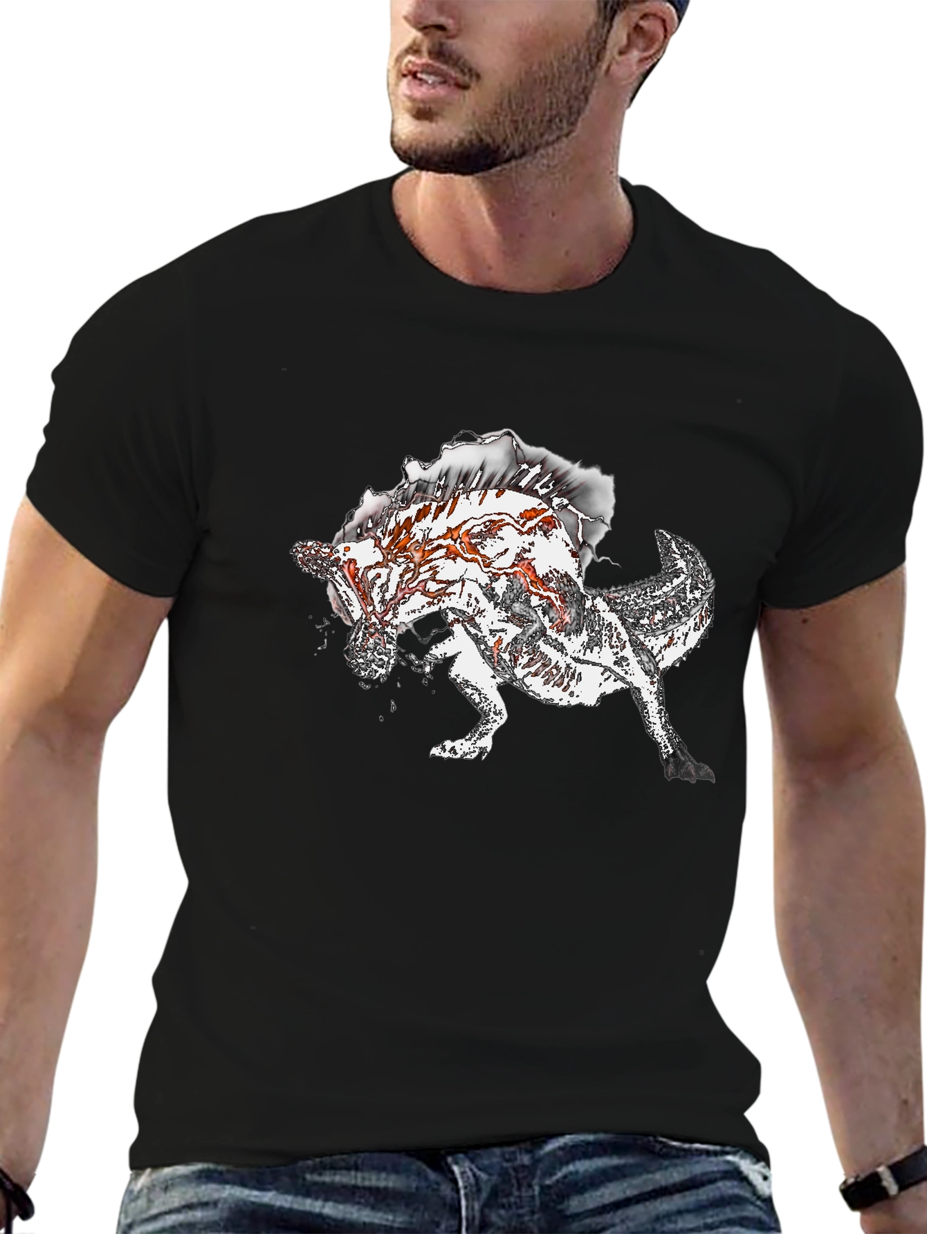 Monster Graphic Print T-Shirt