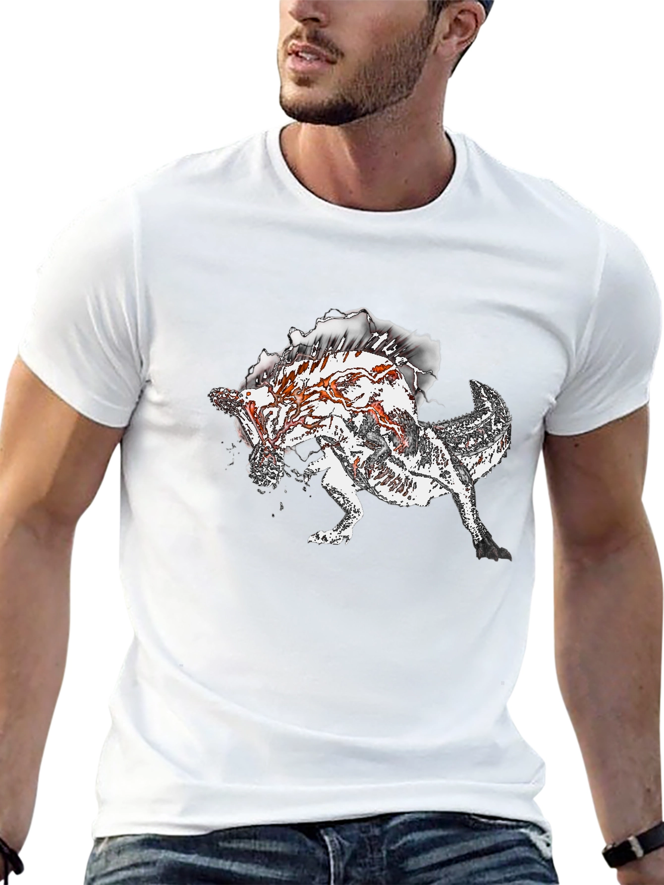 Monster Graphic Print T-Shirt