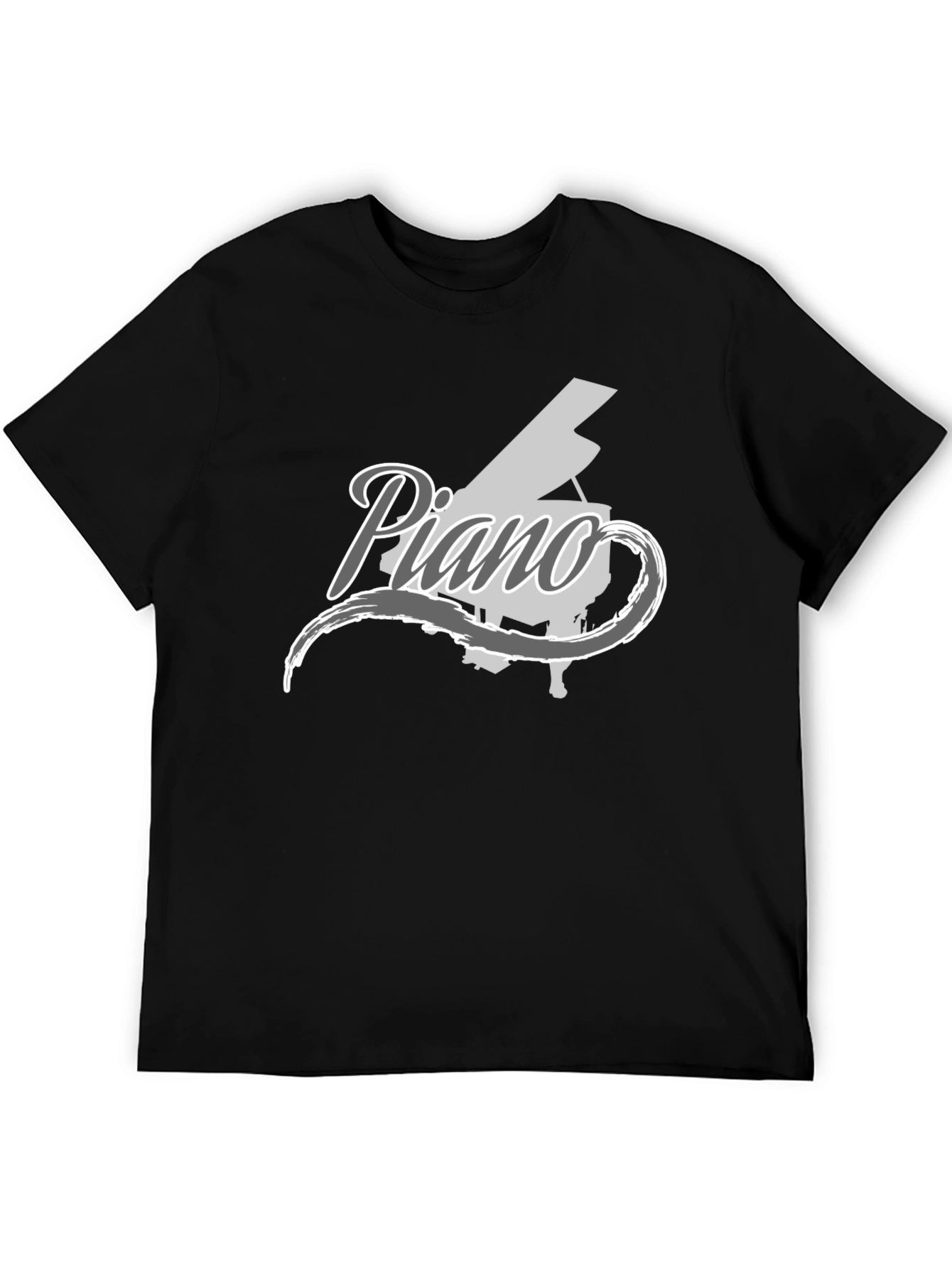 Piano Graphic Tee - Cool Musician T-Shirt