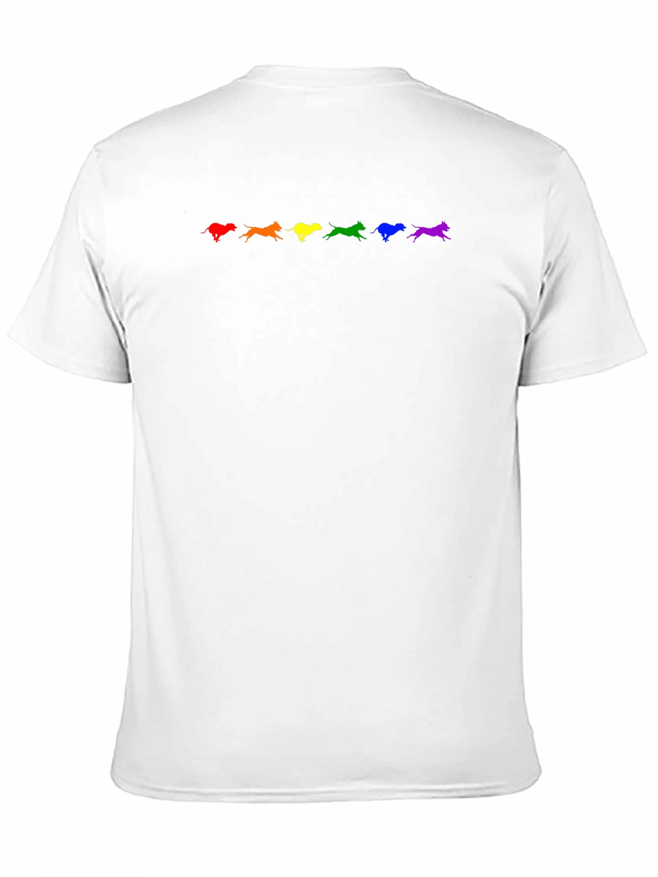 Rainbow Dogs Black T-Shirt