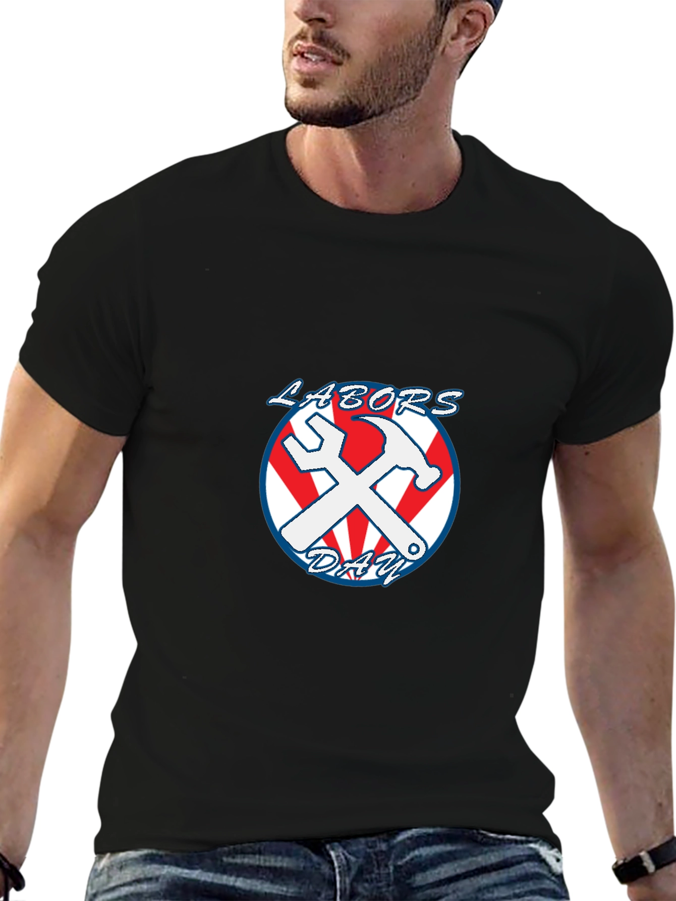 Labor Day T-Shirt Wrench & Hammer Graphic Tee