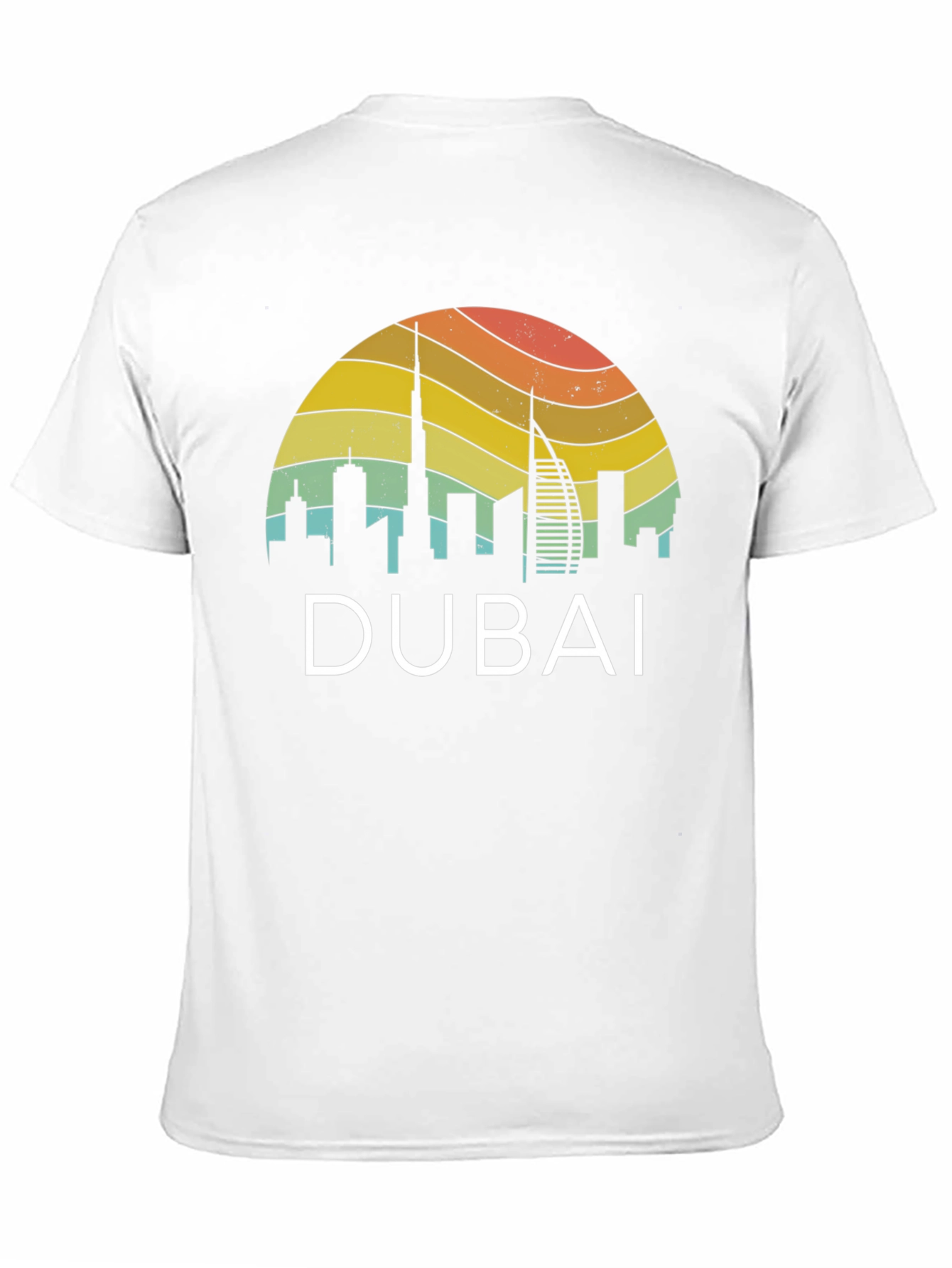 Dubai Skyline Retro T-Shirt - Vacation Souvenir