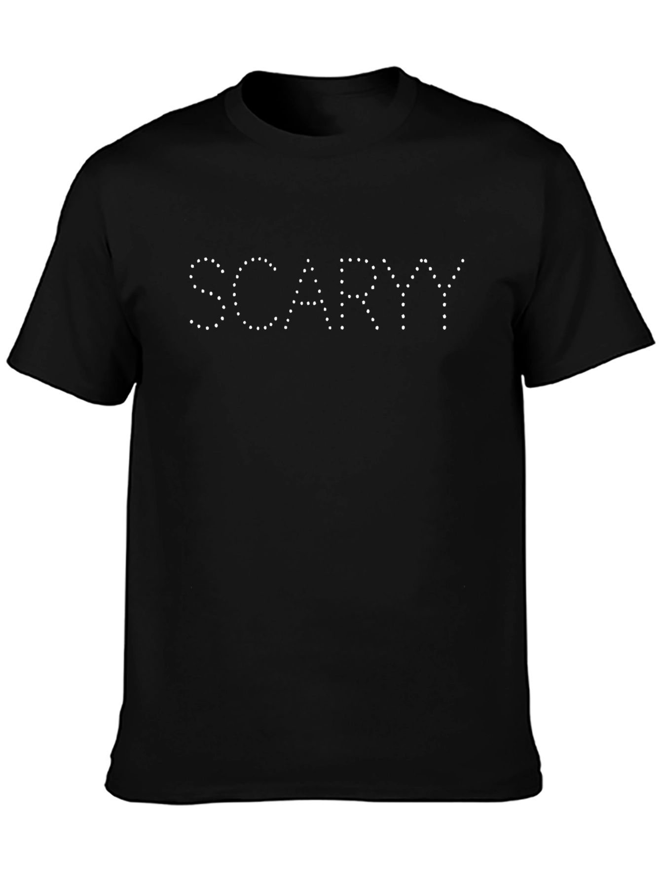 Scaryy Graphic Print Black T-Shirt