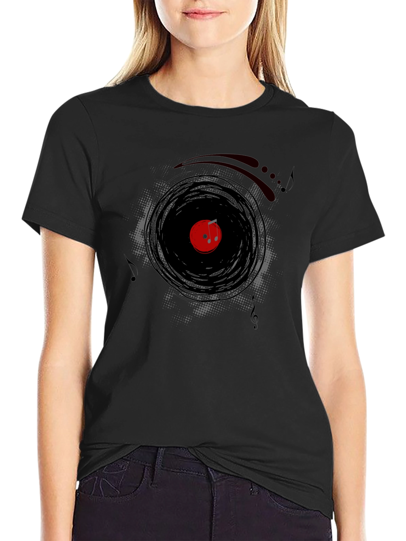 Vinyl Record Music Graphic T-Shirt