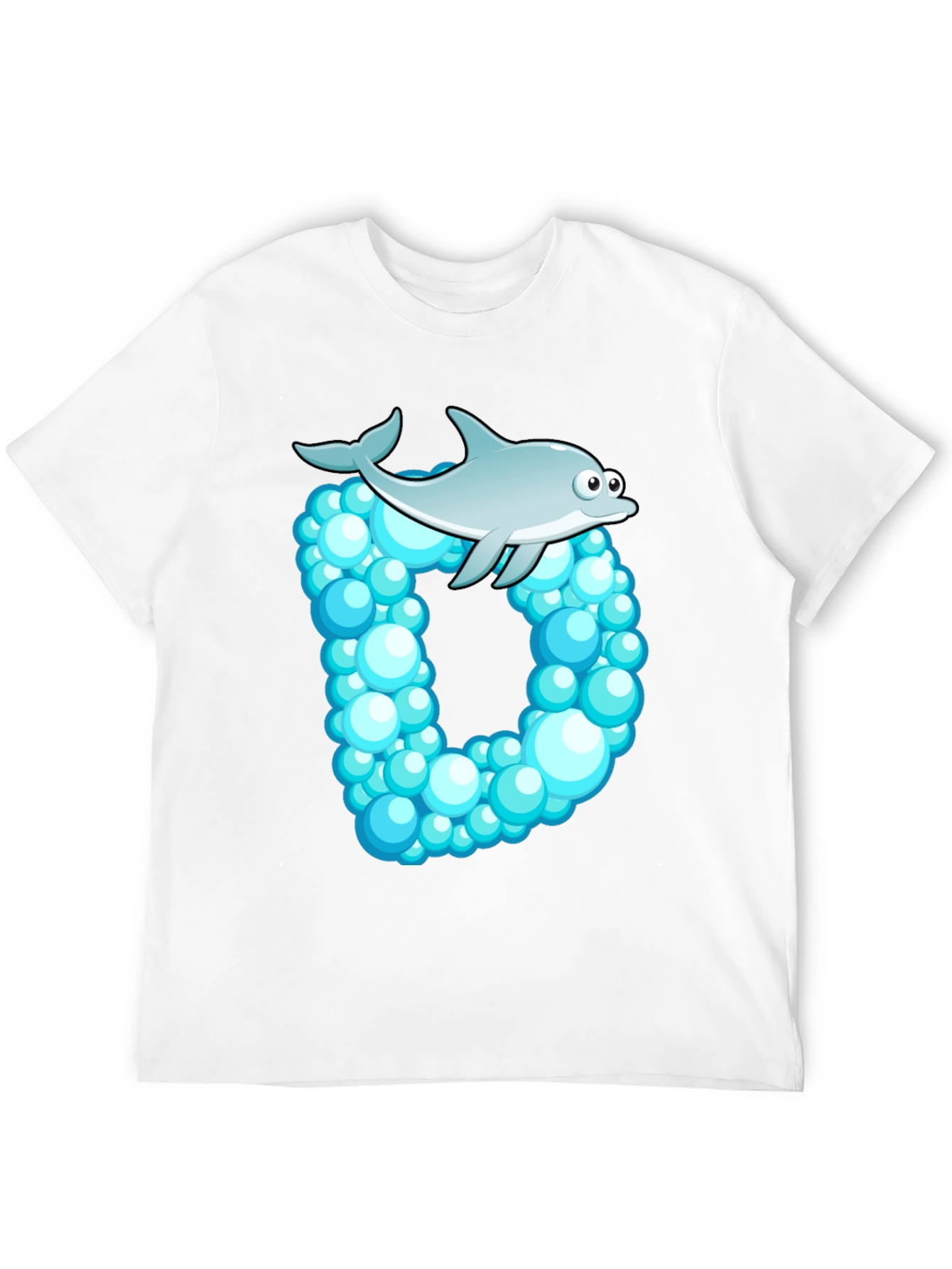 Dolphin Bubble Letter Graphic Tee