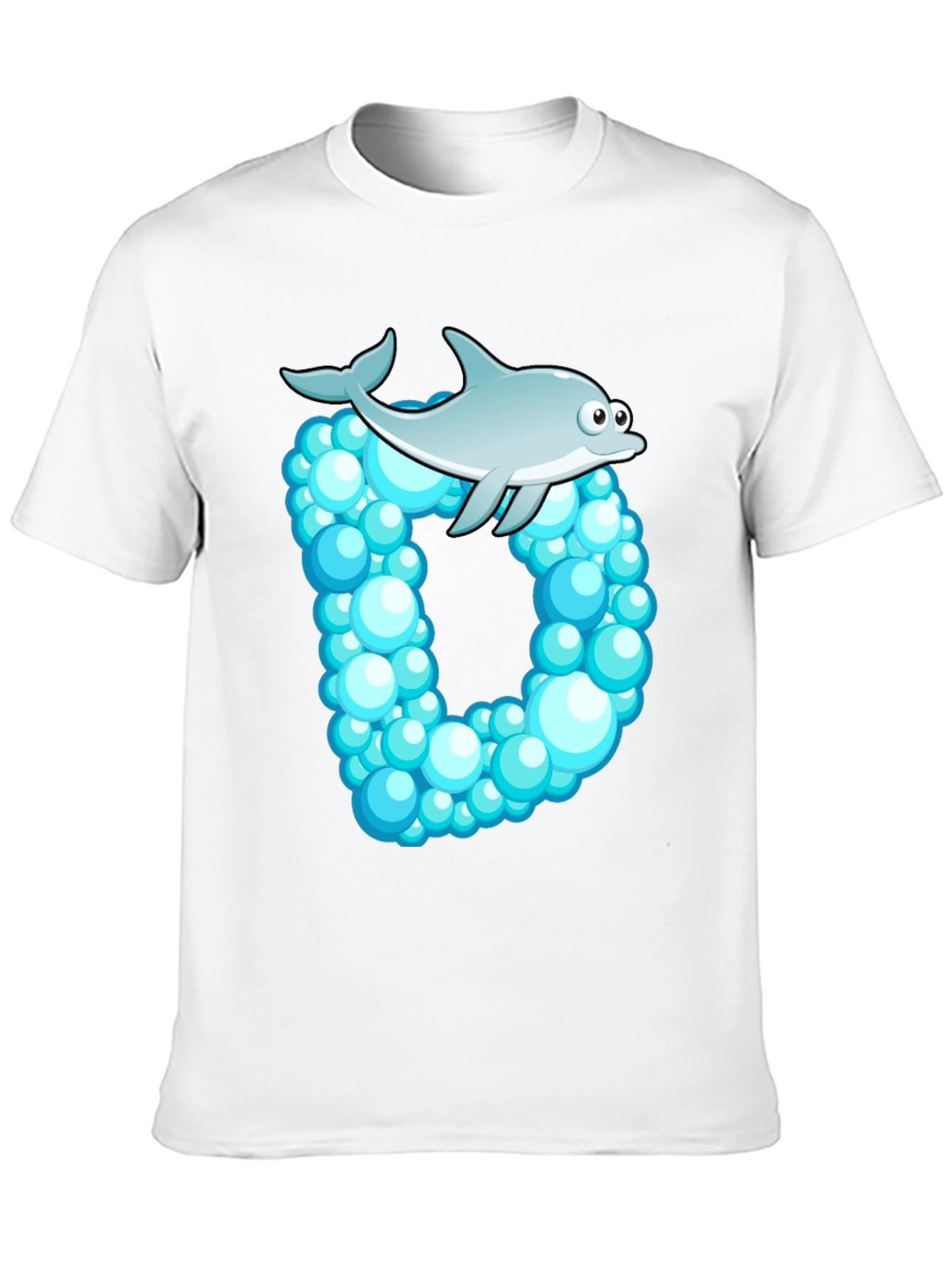 Dolphin Bubble Letter Graphic Tee