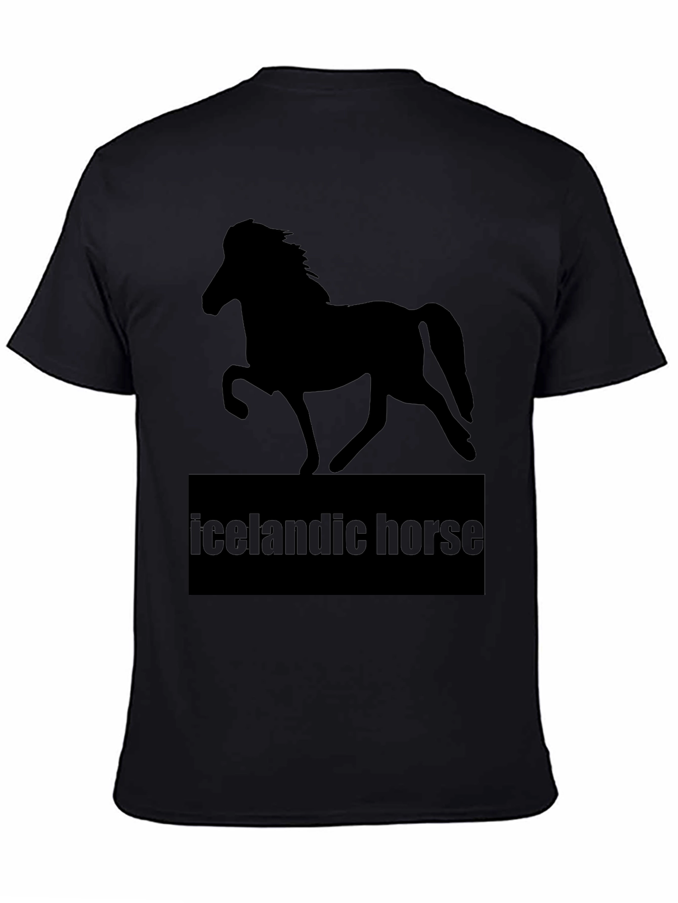 Icelandic Horse T-Shirt - Black Graphic Tee