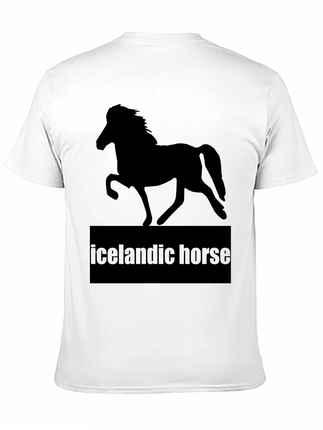 Icelandic Horse T-Shirt - Black Graphic Tee