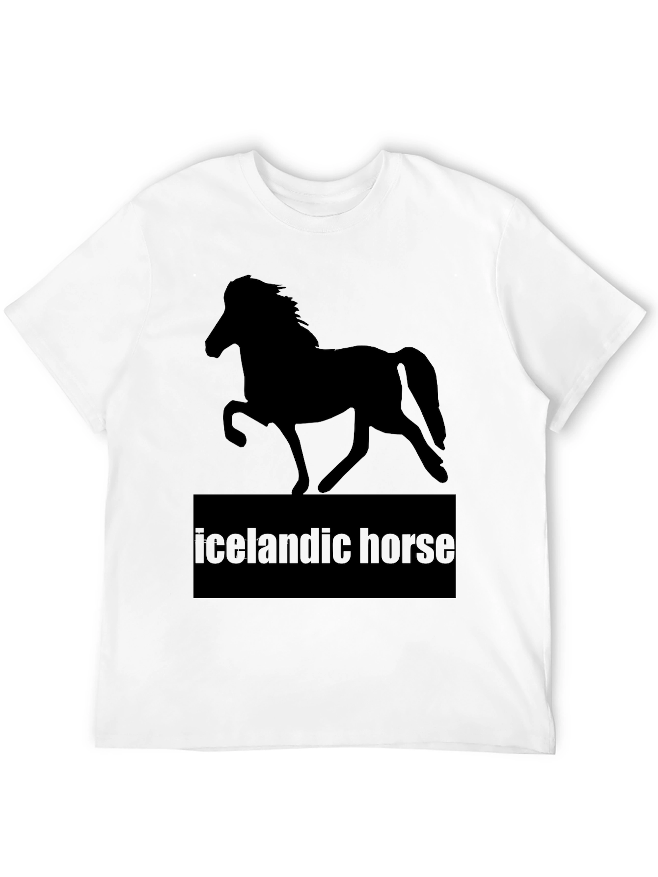 Icelandic Horse T-Shirt - Black Graphic Tee