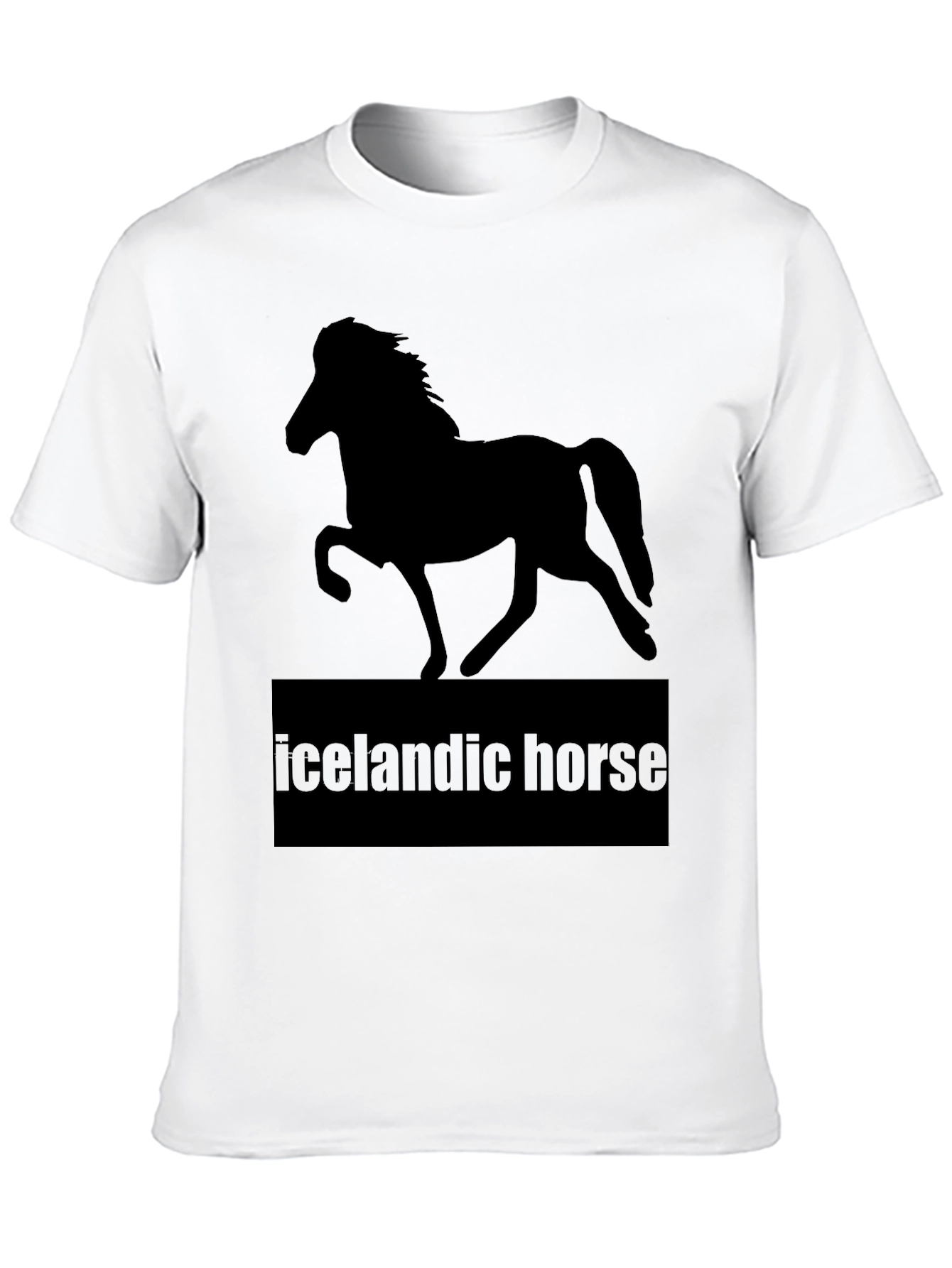 Icelandic Horse T-Shirt - Black Graphic Tee