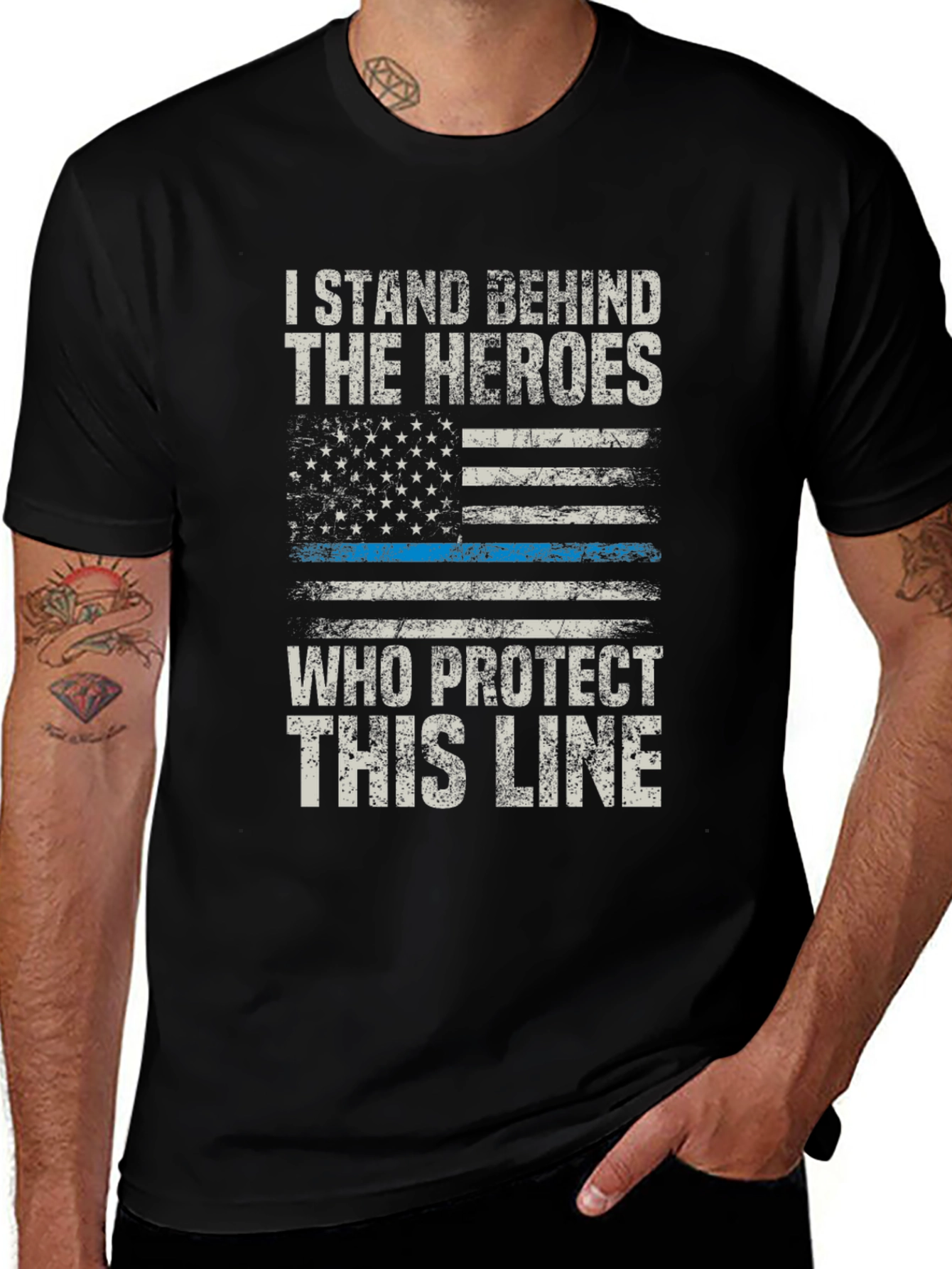 I Stand Behind The Heroes T-Shirt