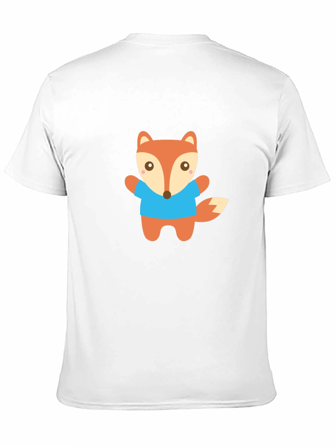 Cute Fox Graphic Tee - Black Unisex T-Shirt