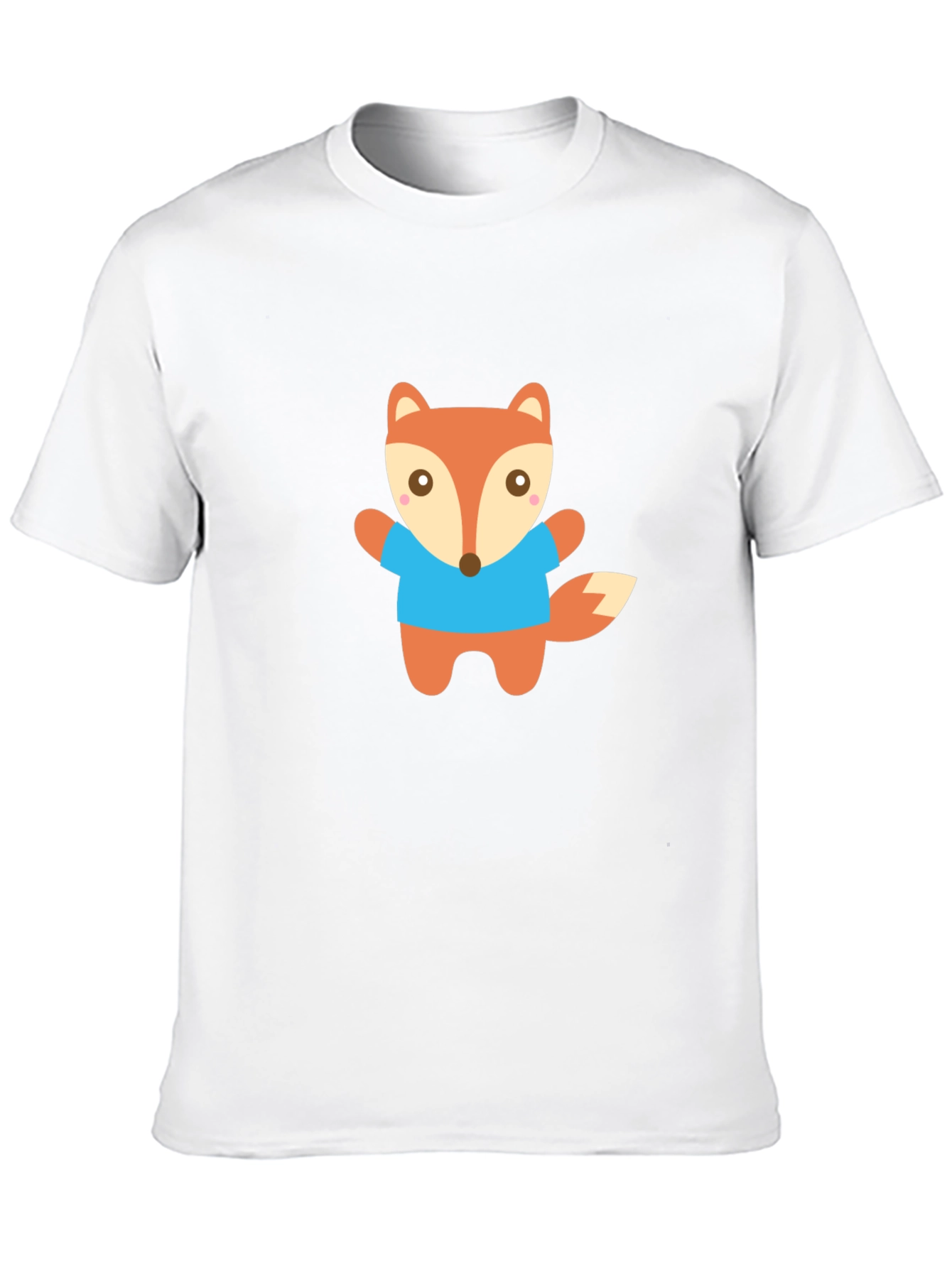 Cute Fox Graphic Tee - Black Unisex T-Shirt