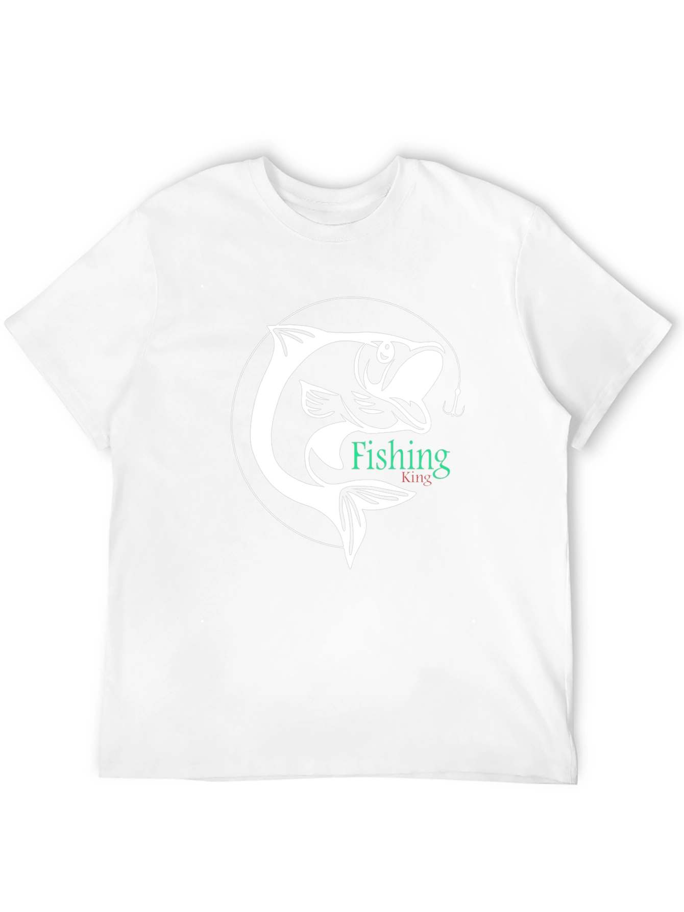 Fishing King Graphic Tee - Black Cotton Shirt