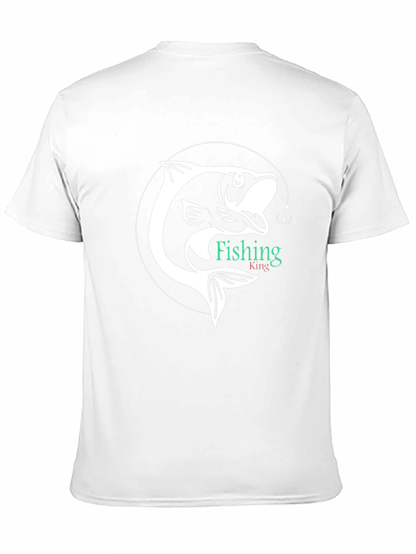 Fishing King Graphic Tee - Black Cotton Shirt