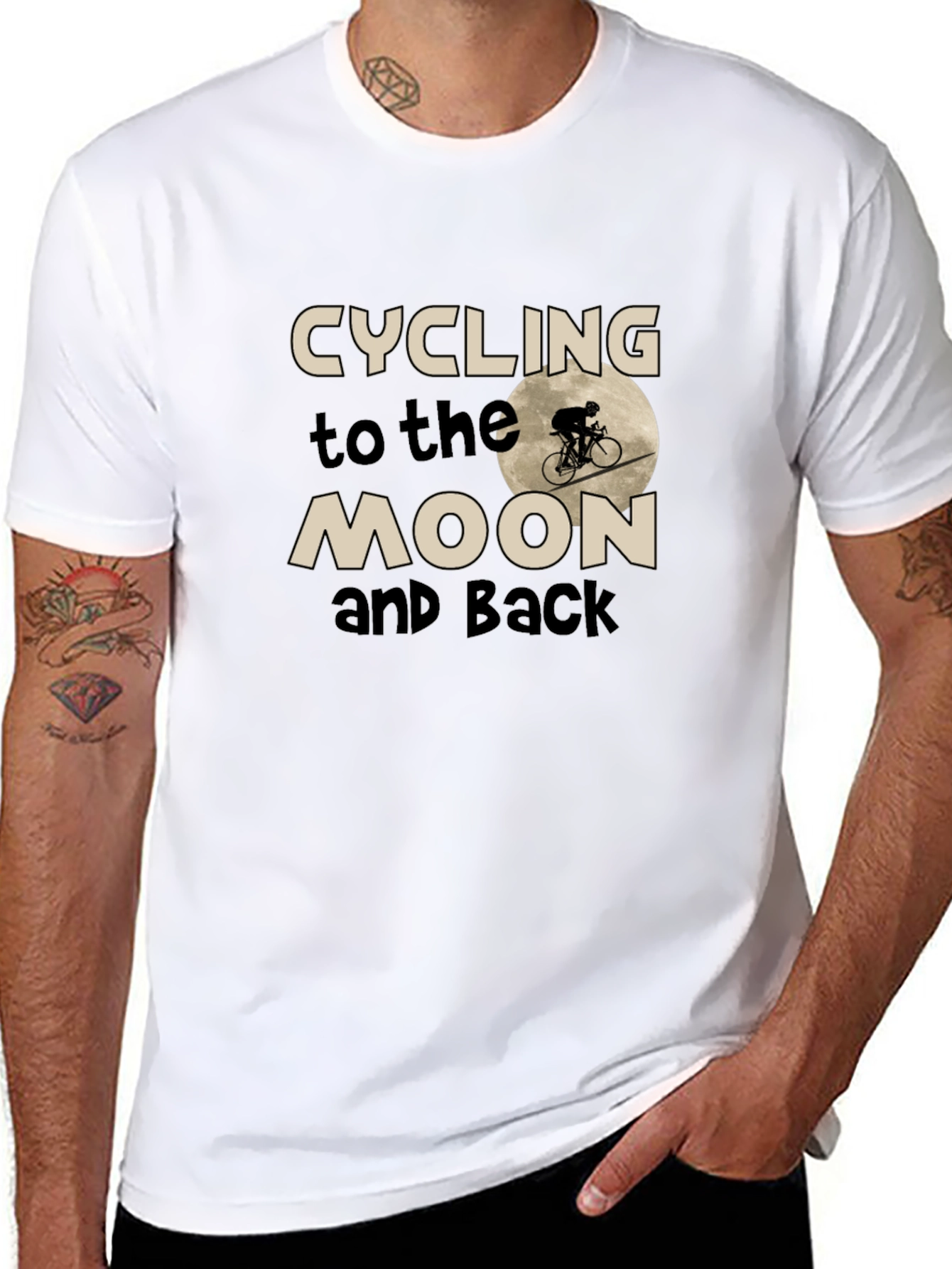 Cycling to the Moon and Back T-Shirt