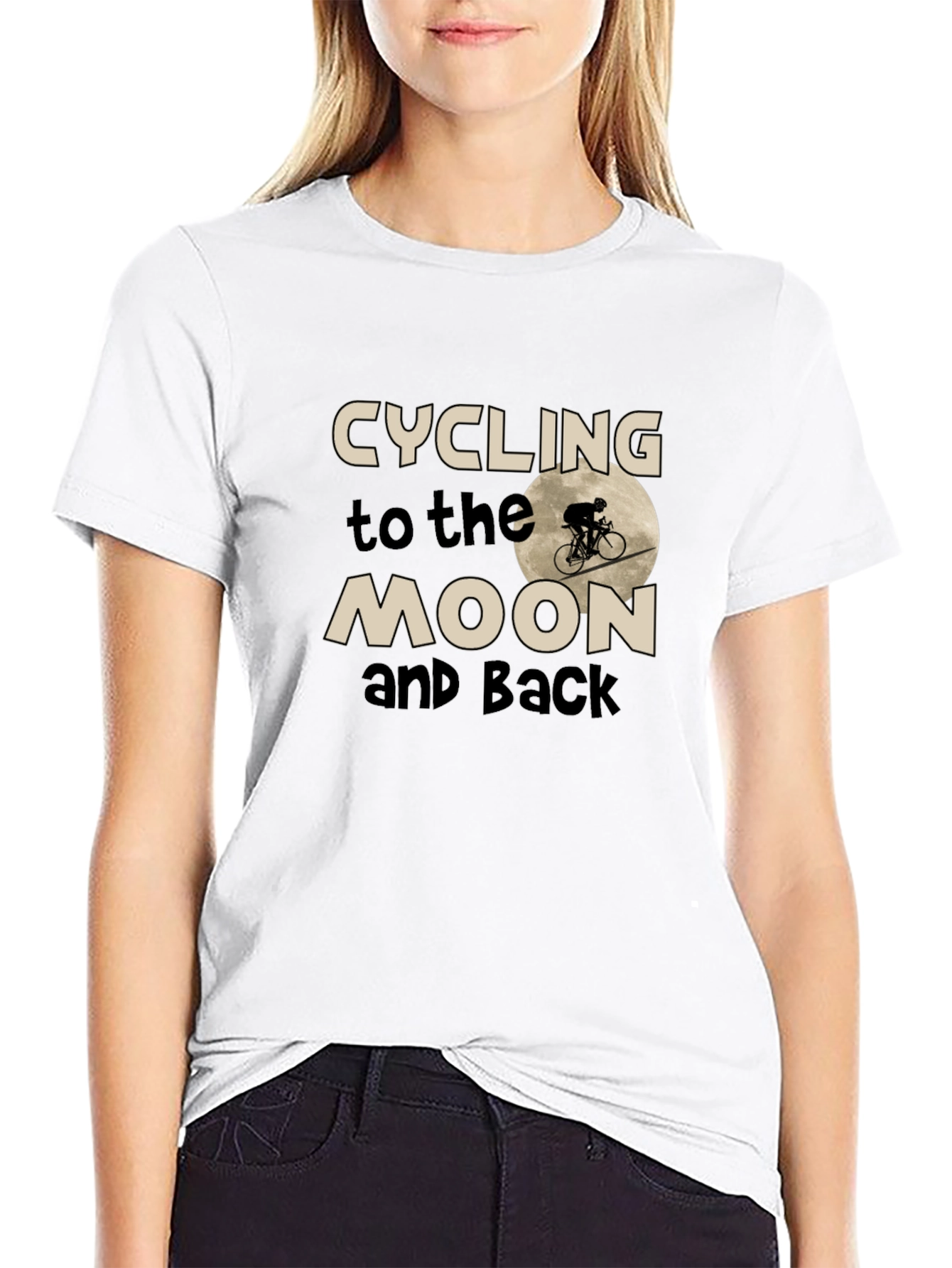 Cycling to the Moon and Back T-Shirt