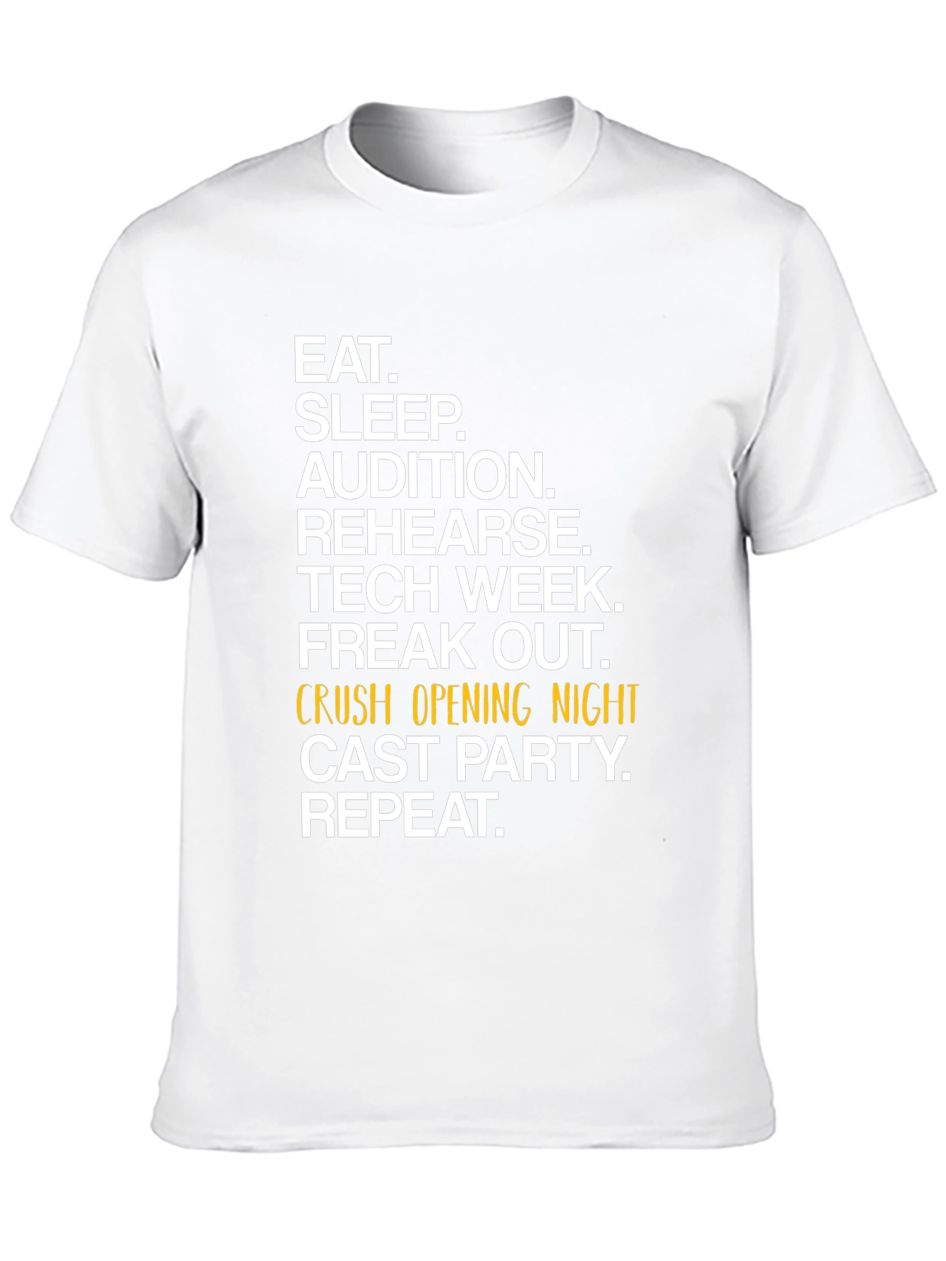 Eat Sleep Audition Black Graphic Tee