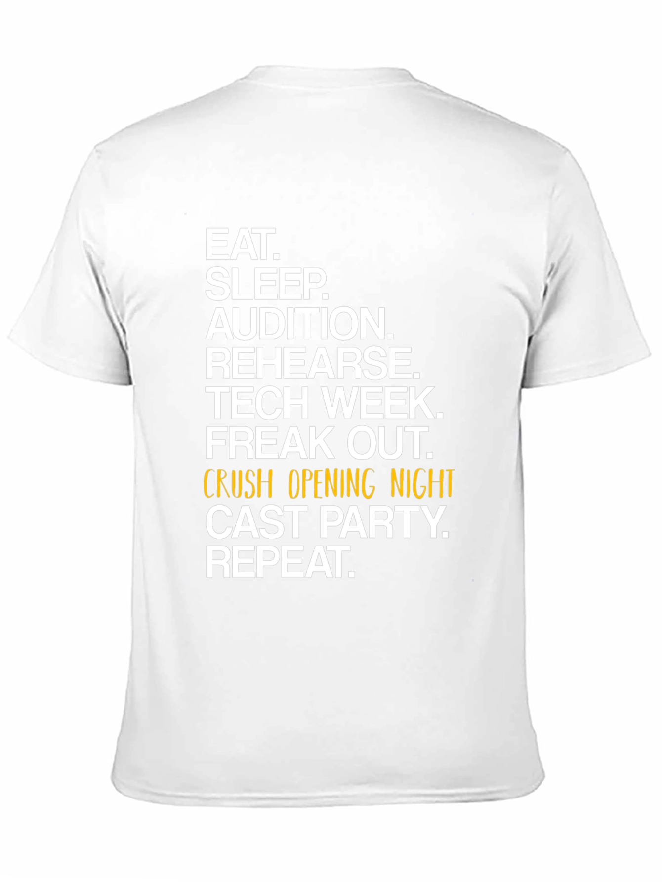 Eat Sleep Audition Black Graphic Tee
