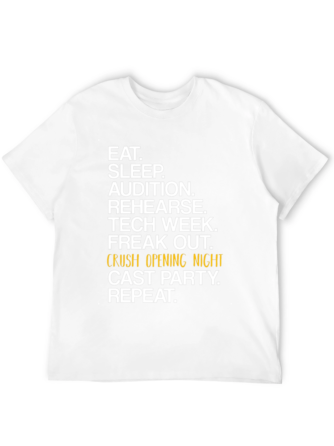 Eat Sleep Audition Black Graphic Tee