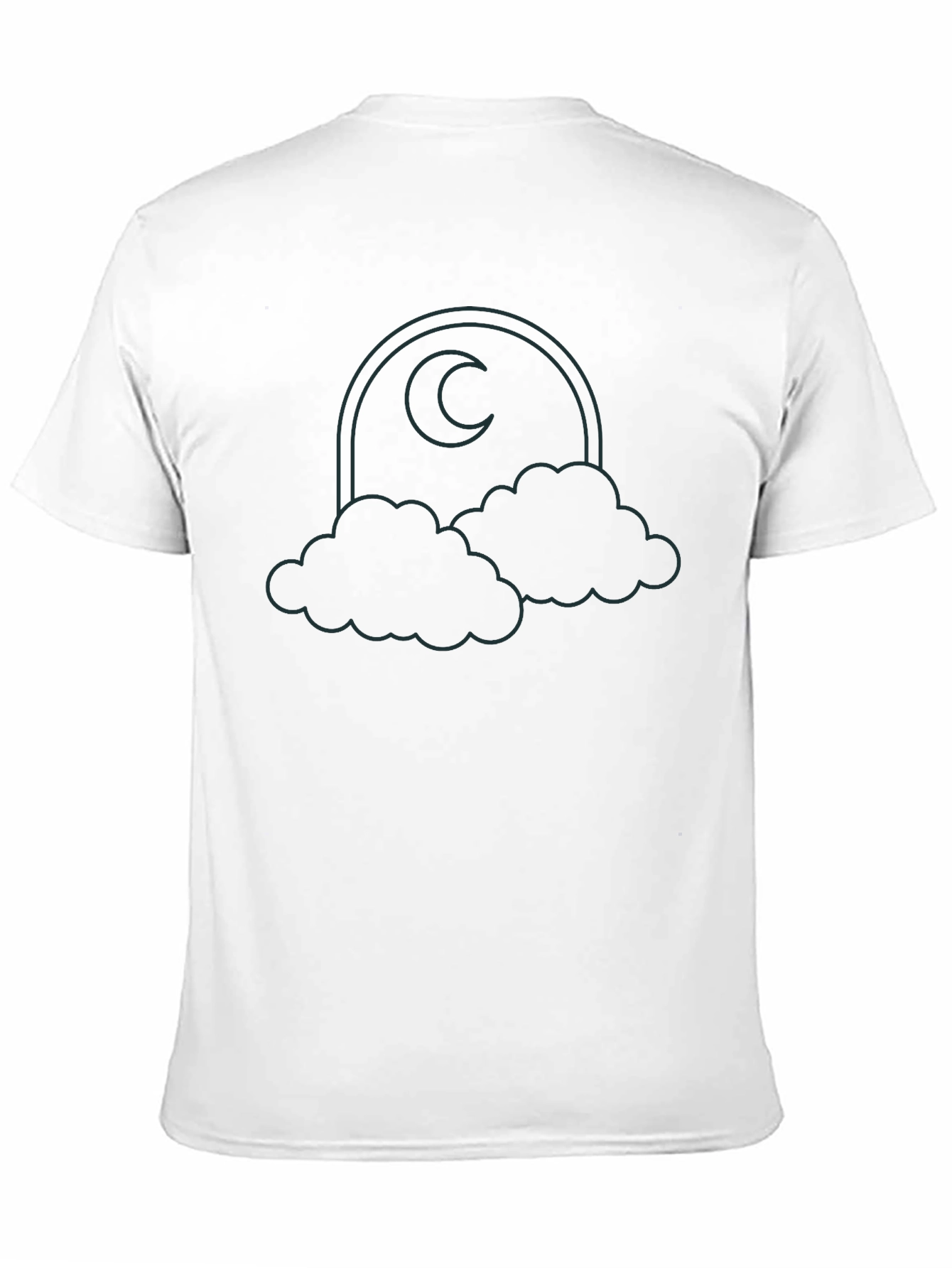 Night Sky T-Shirt - Moon and Clouds Graphic Tee