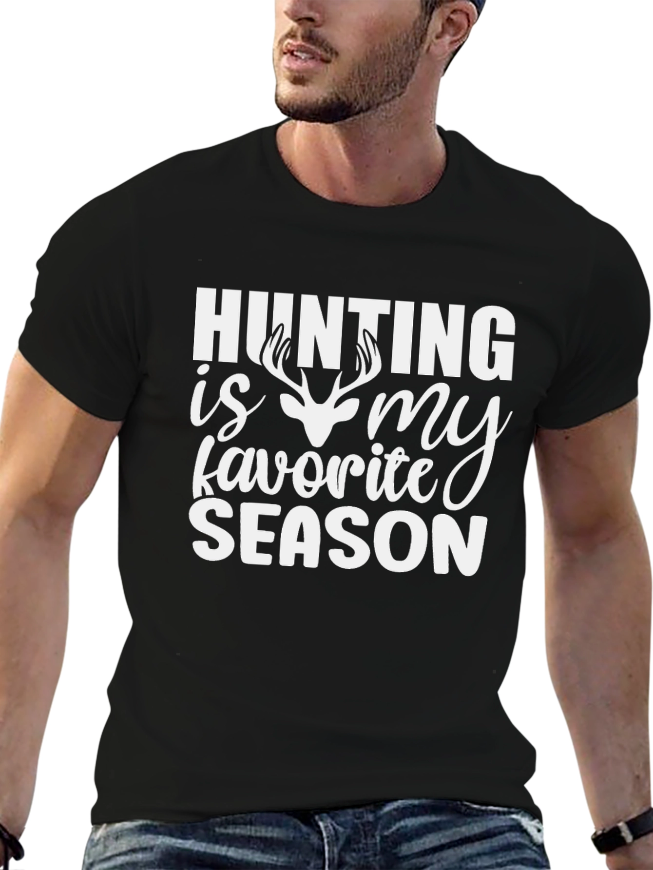 Hunting is My Favorite Season T-Shirt - Black