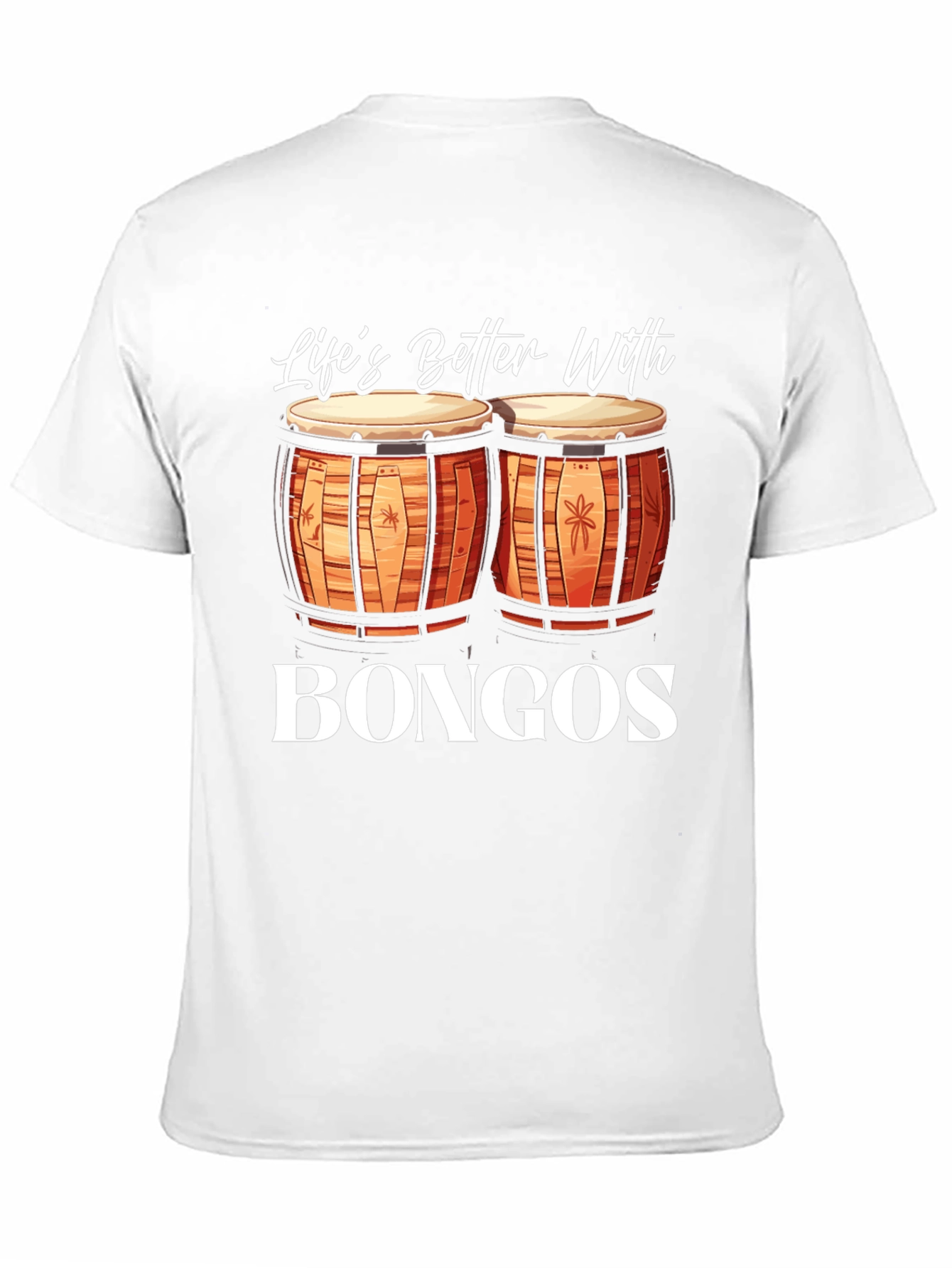Lifes Better With Bongos Black T-Shirt