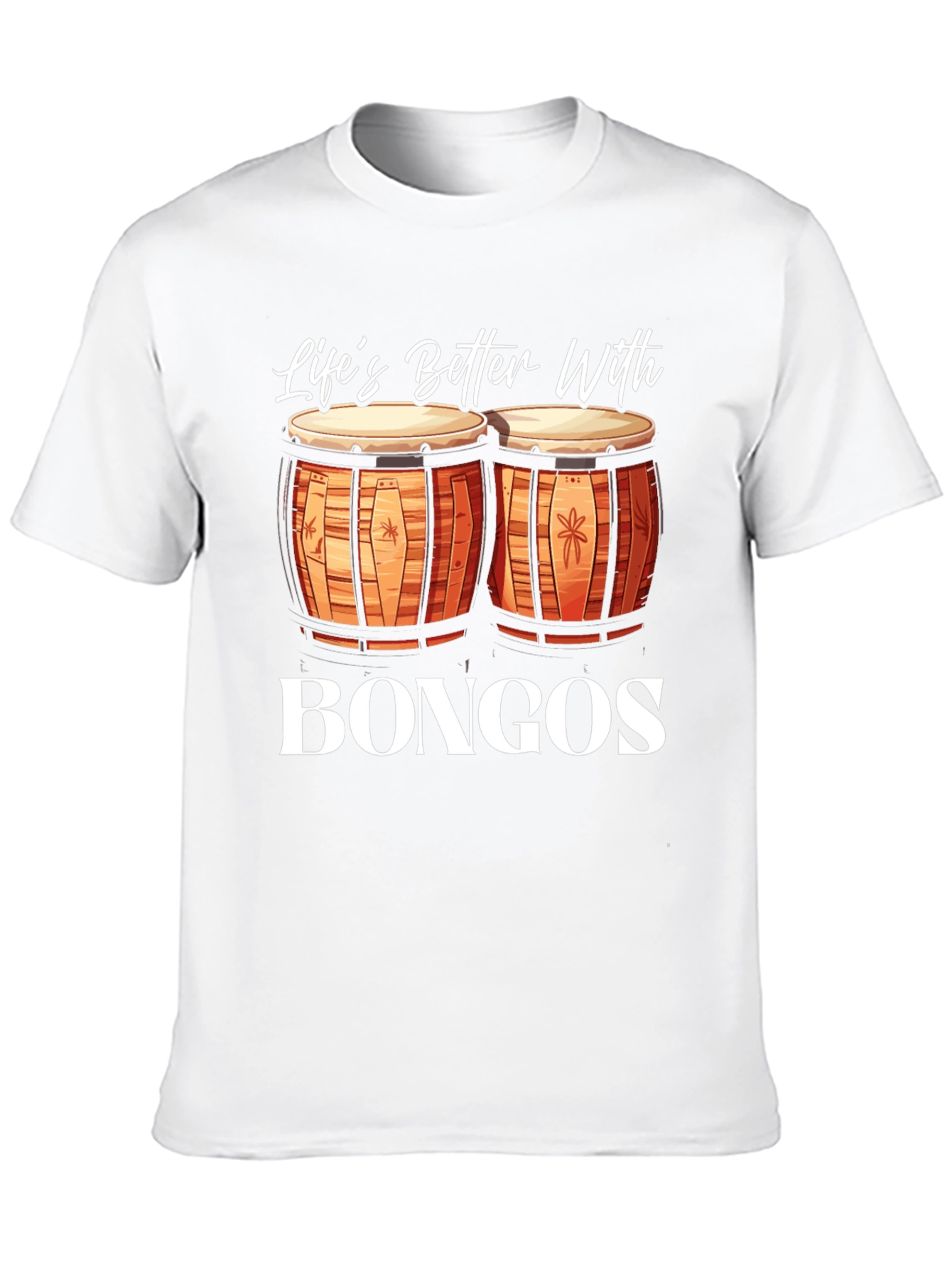 Lifes Better With Bongos Black T-Shirt