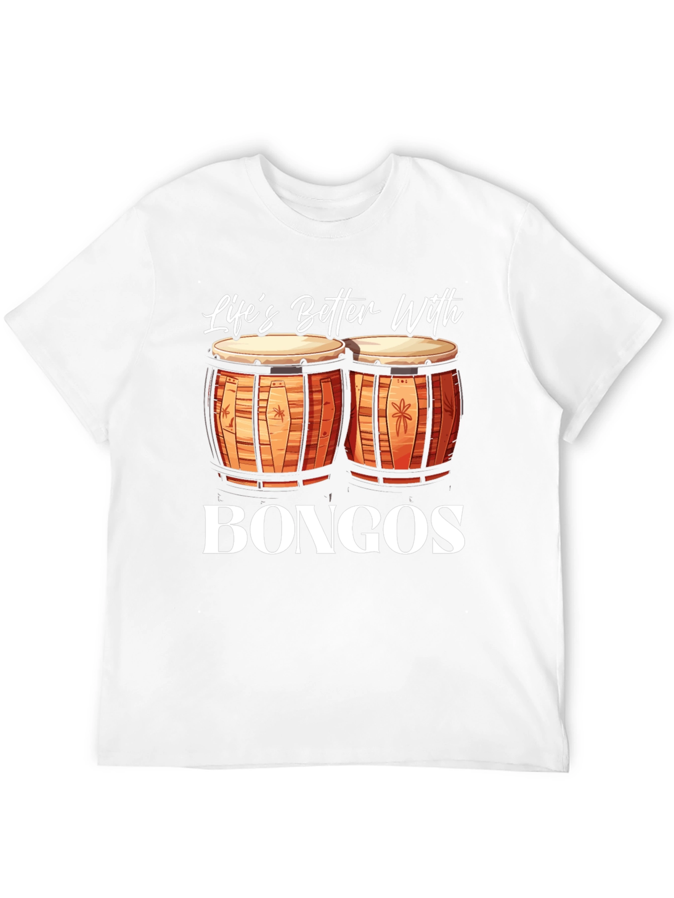 Lifes Better With Bongos Black T-Shirt