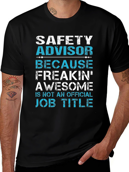 Safety Advisor Awesome Job Title T-Shirt