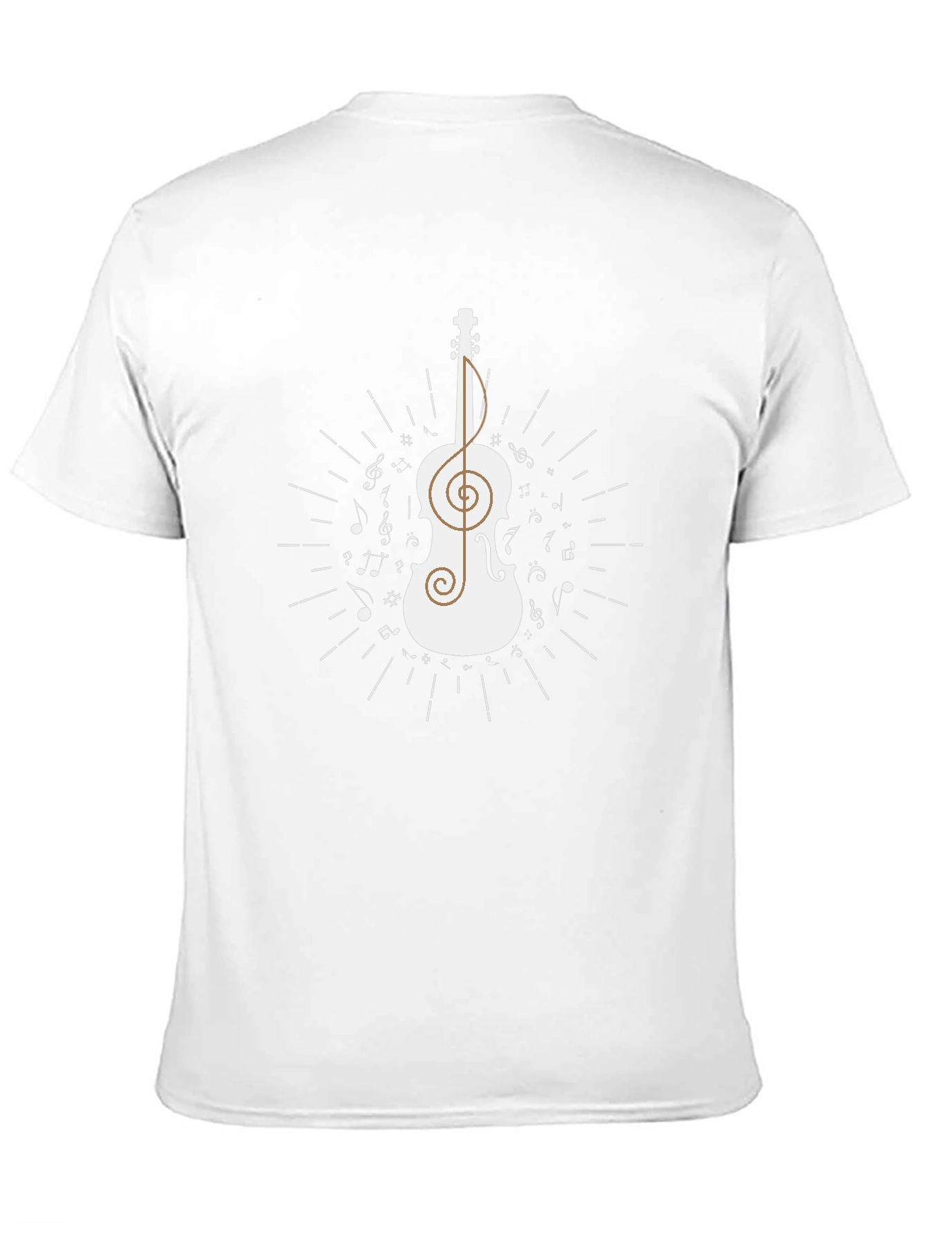 Musical Violin Graphic T-Shirt - Classic Comfort