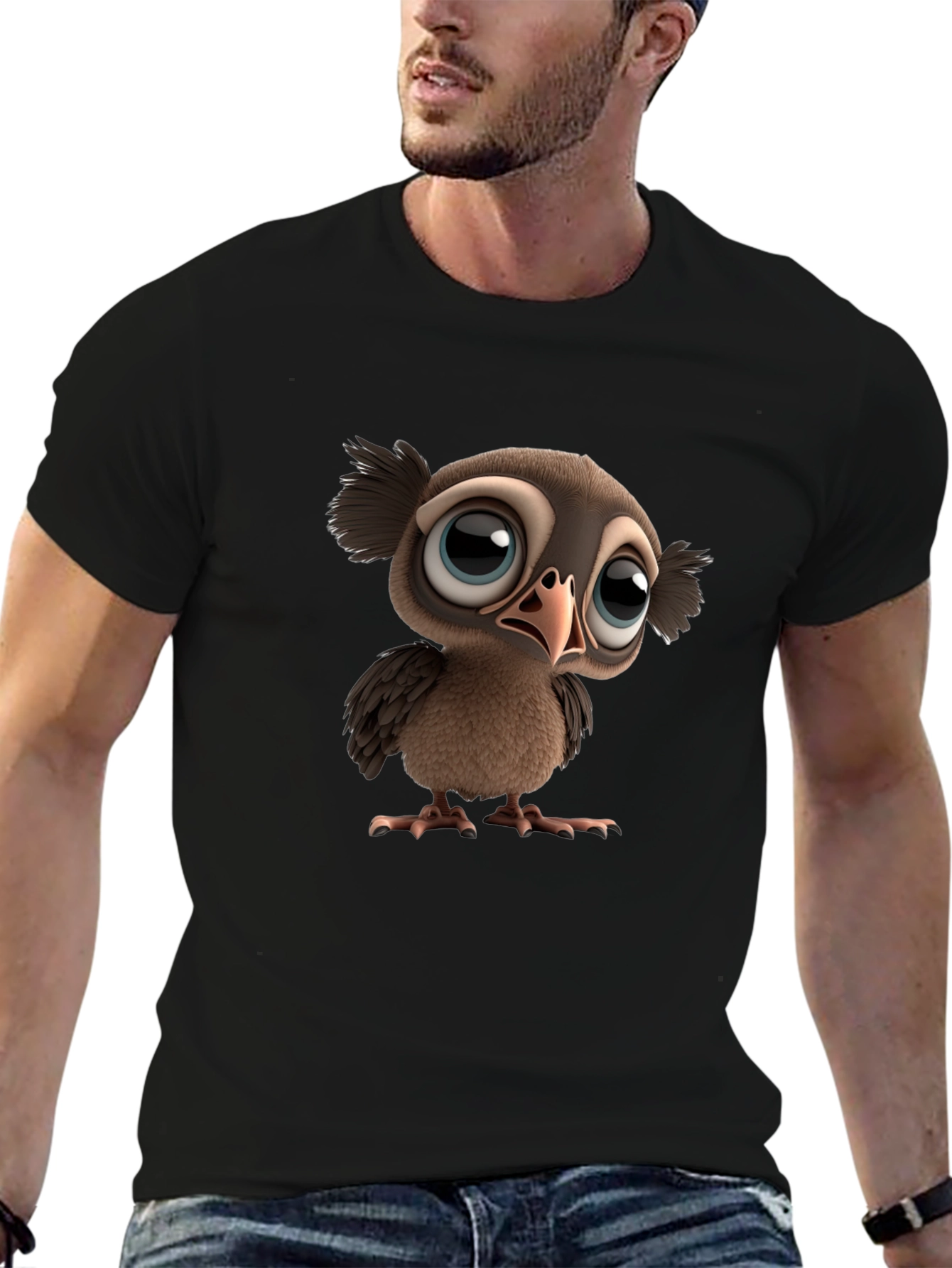 Cartoon Owl T-Shirt - Mens Graphic Tee