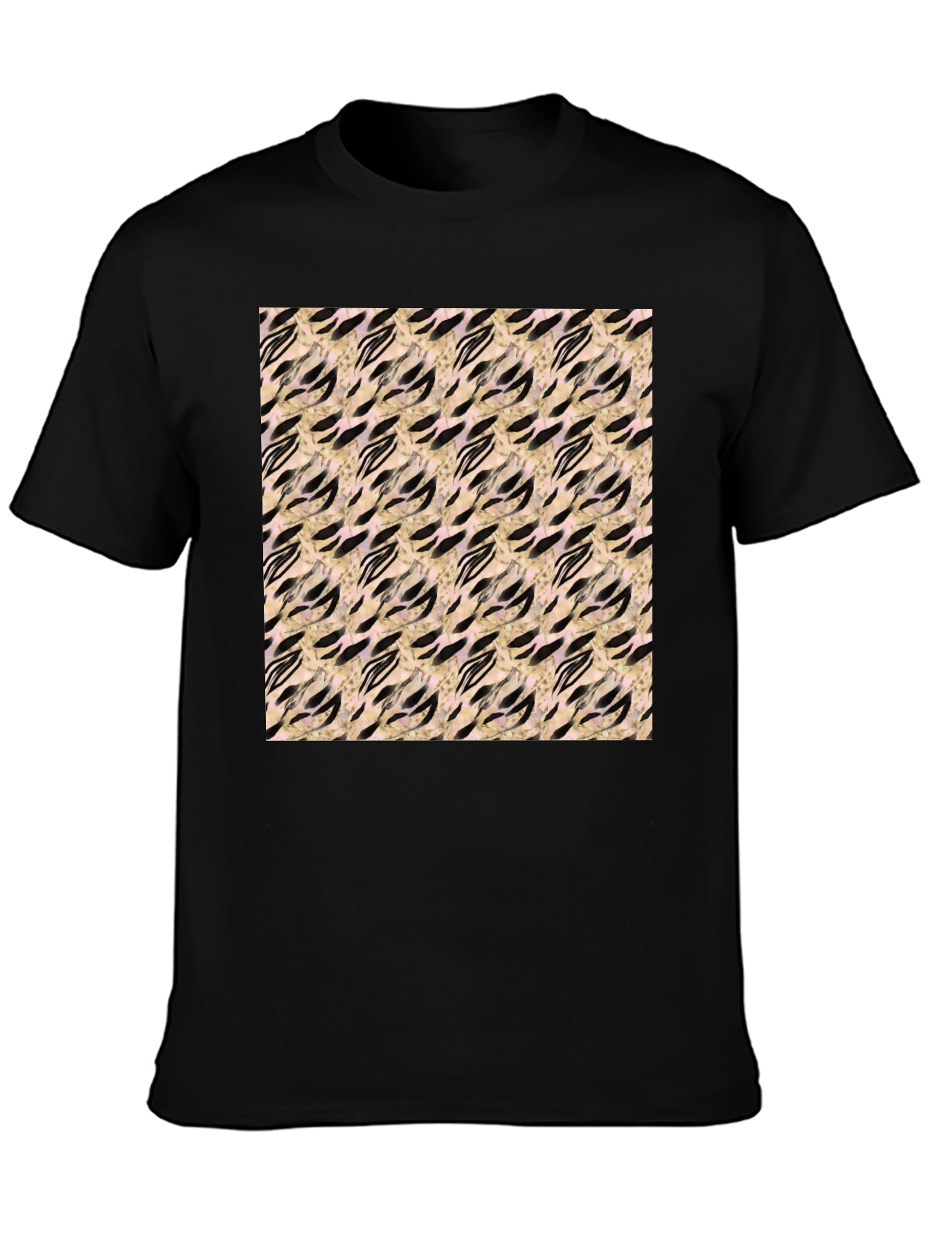 Abstract Pattern Crew Neck Tee