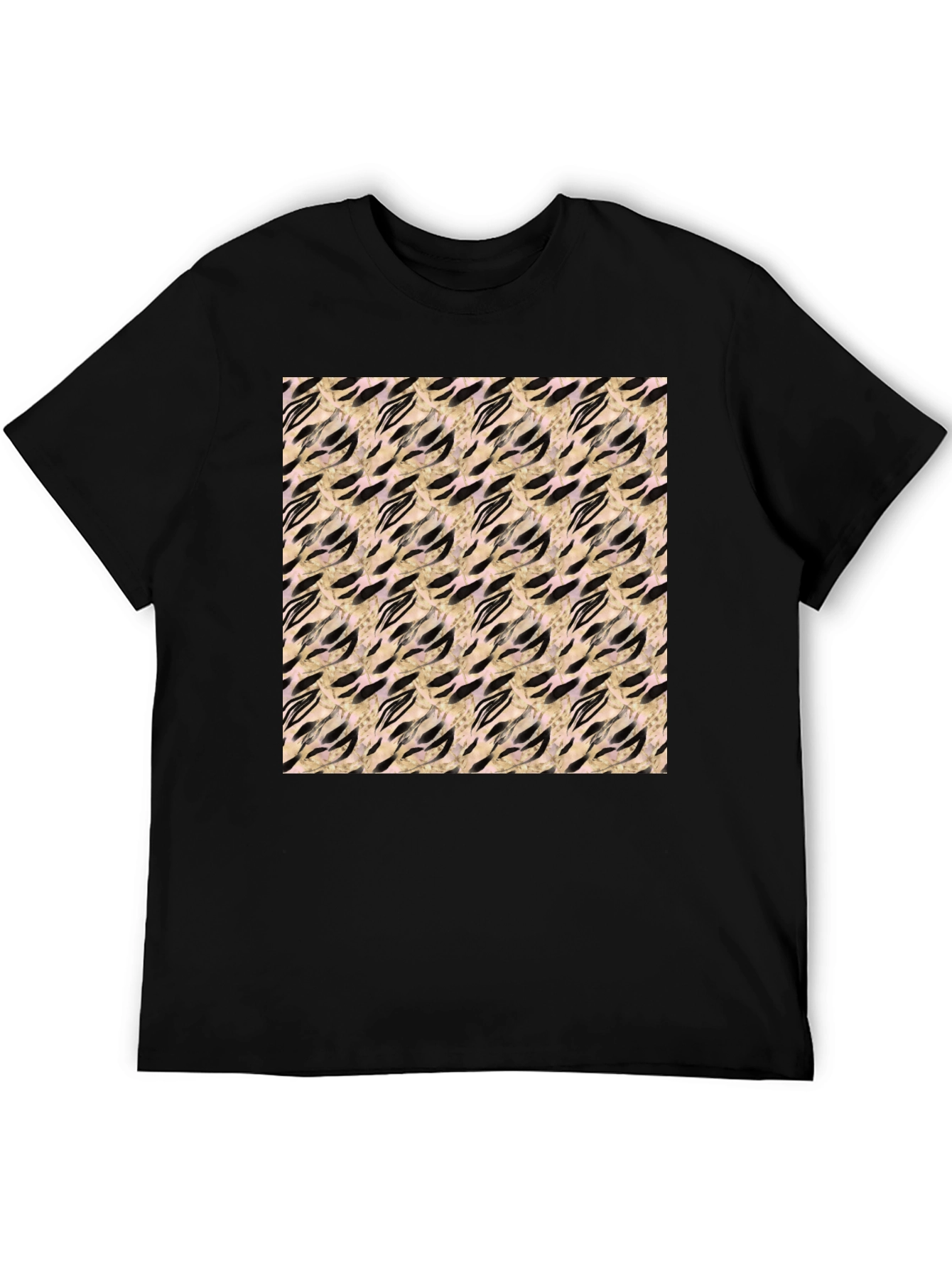 Abstract Pattern Crew Neck Tee
