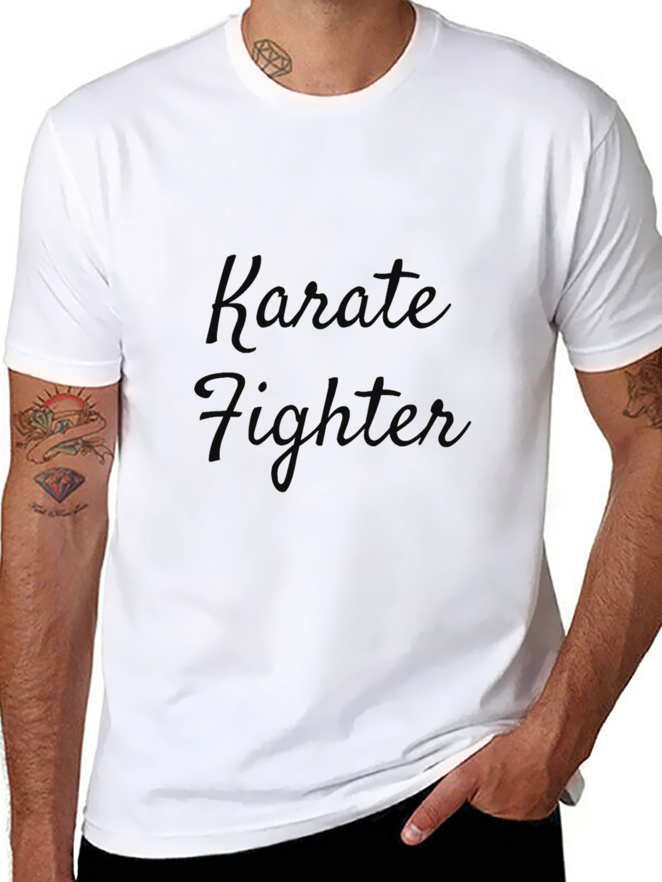 Karate Fighter Black T-Shirt