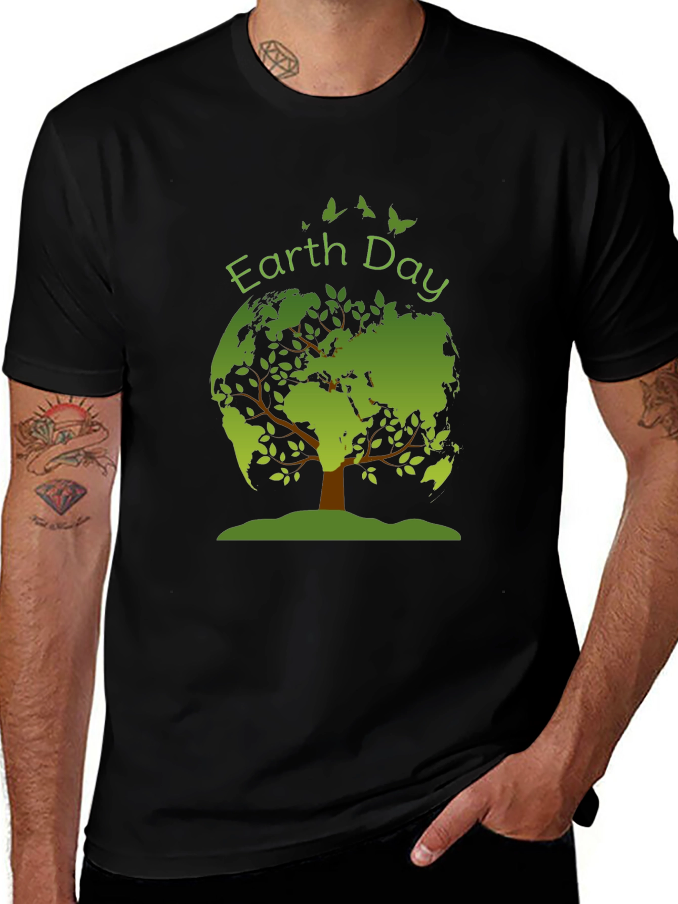 Earth Day T-Shirt - Tree Graphic - Eco Friendly
