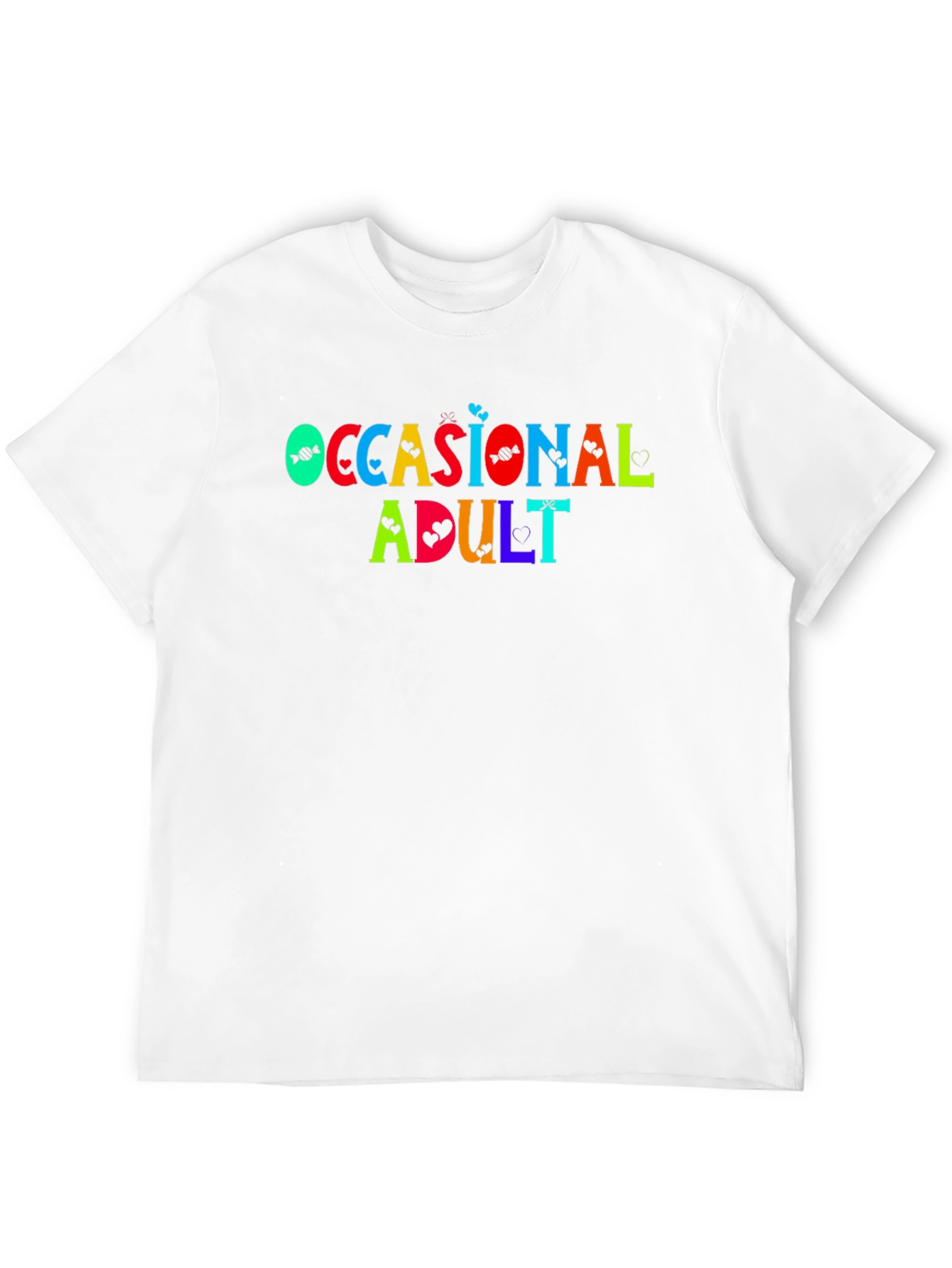 Occasional Adult Graphic T-Shirt - Black Casual Tee