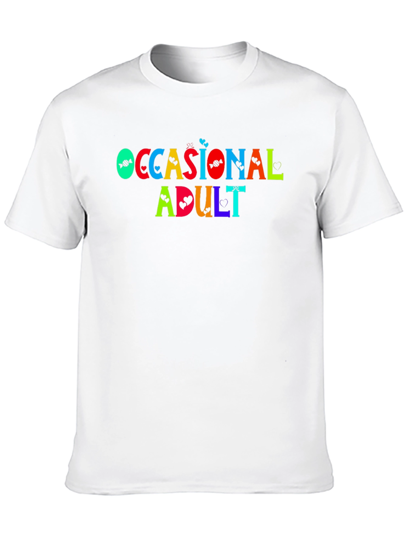 Occasional Adult Graphic T-Shirt - Black Casual Tee