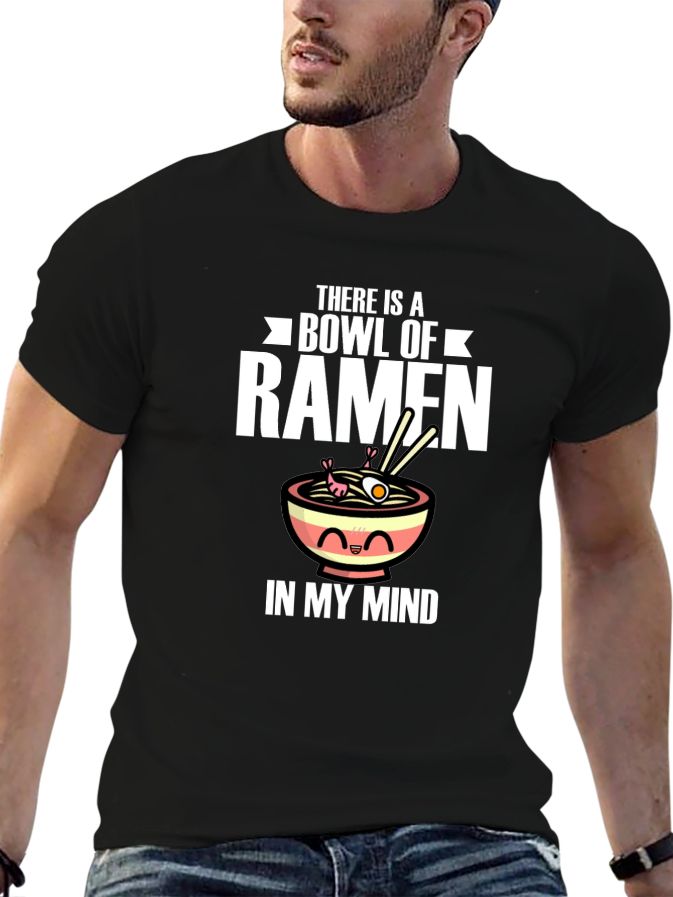 Ramen Lover T-Shirt - Funny Bowl of Ramen Design