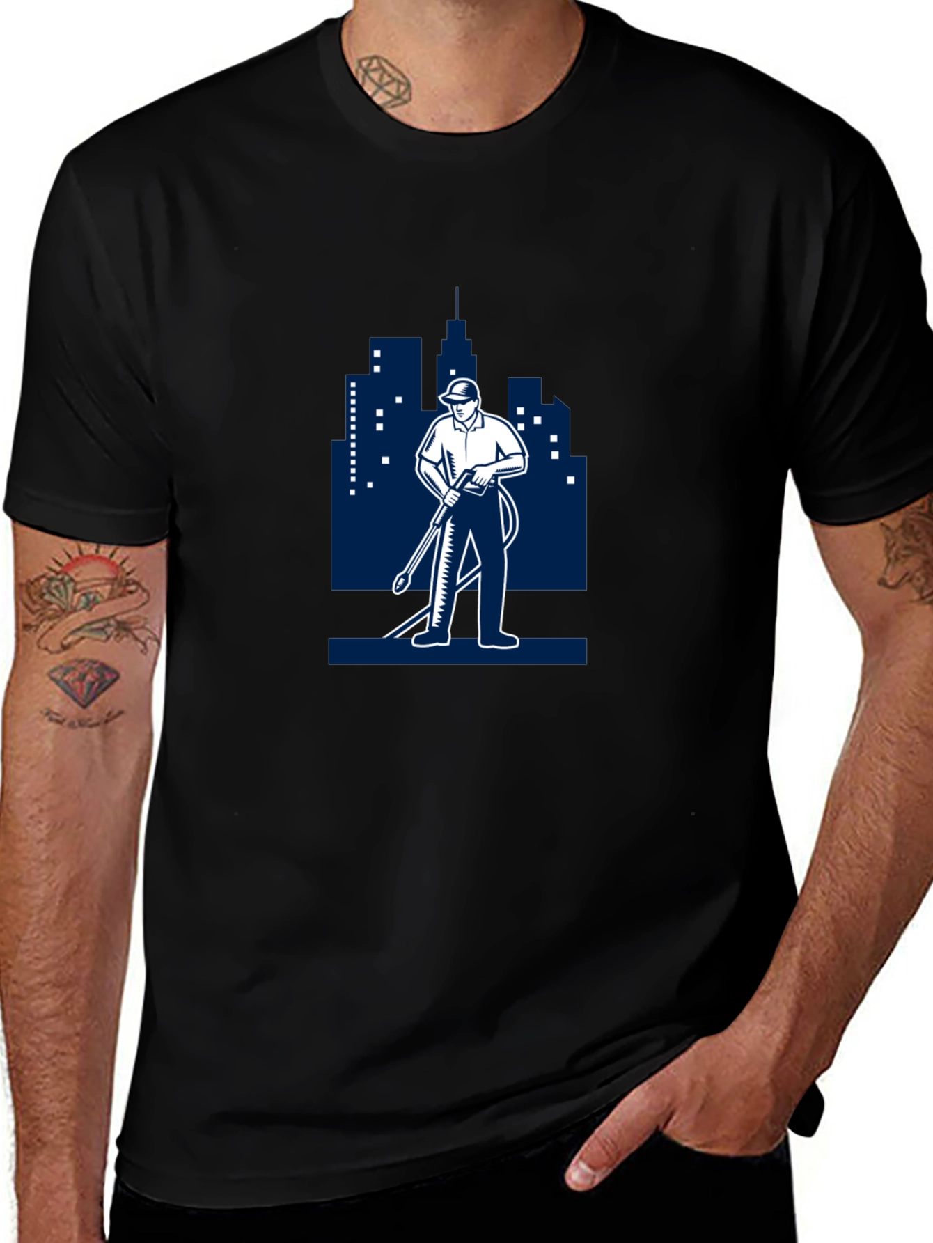 Power Washer Graphic Tee - Black